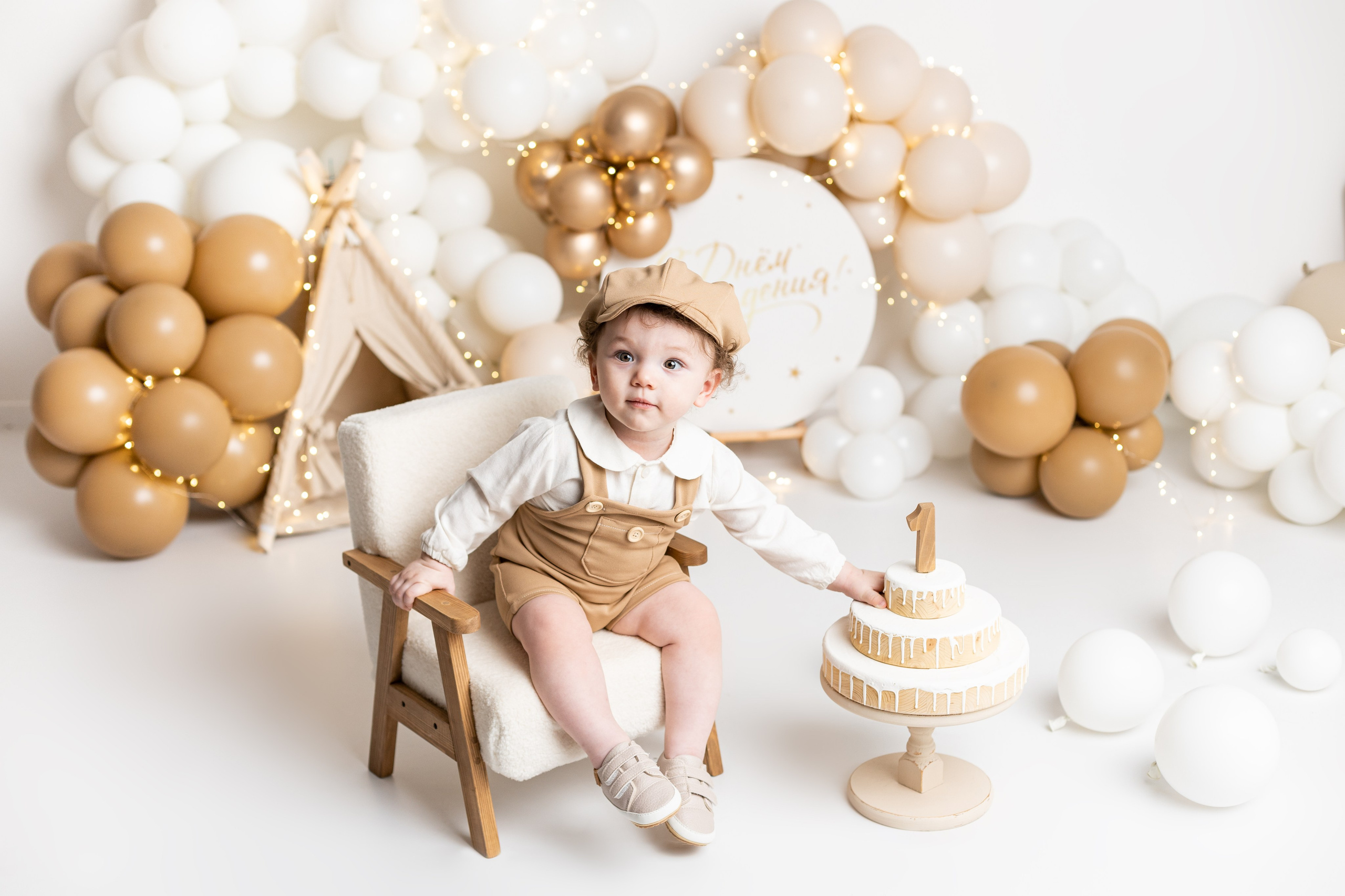 Фотосессия к первому дню рождения. Фотограф новорожденных, детский фотограф в г. Оренбурге Екатерина Козлова