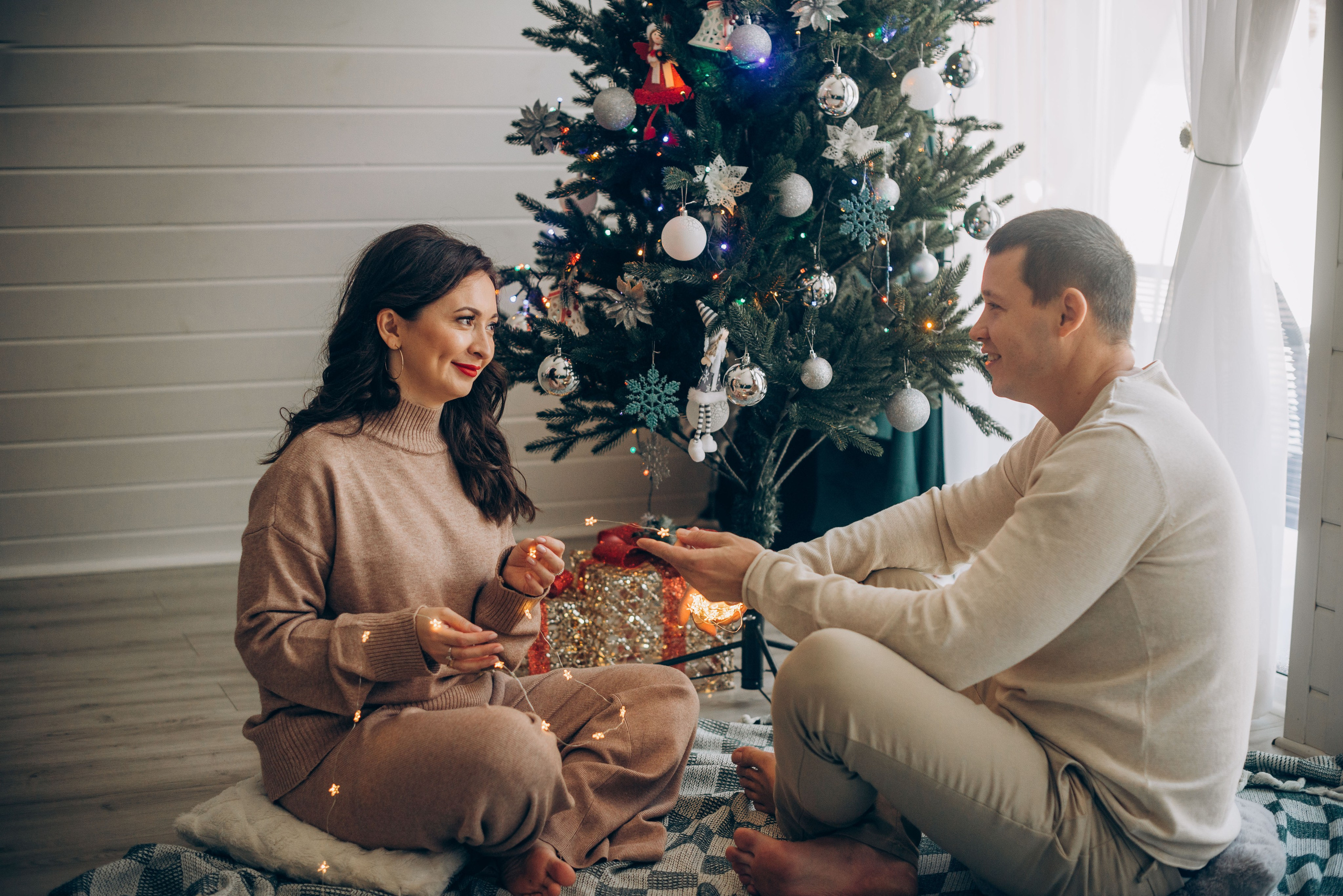 Зимняя фотосессия в домике A-frame. Семейный фотограф в Домодедово и Москве Елена Пичугина
