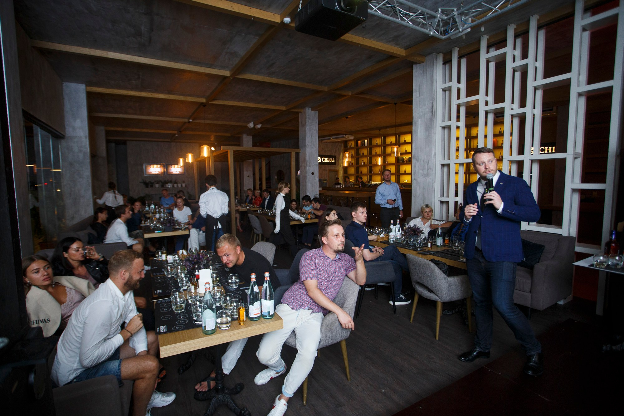 Dinner Chivas. Reportage and staged photographer Natalia Sannikova