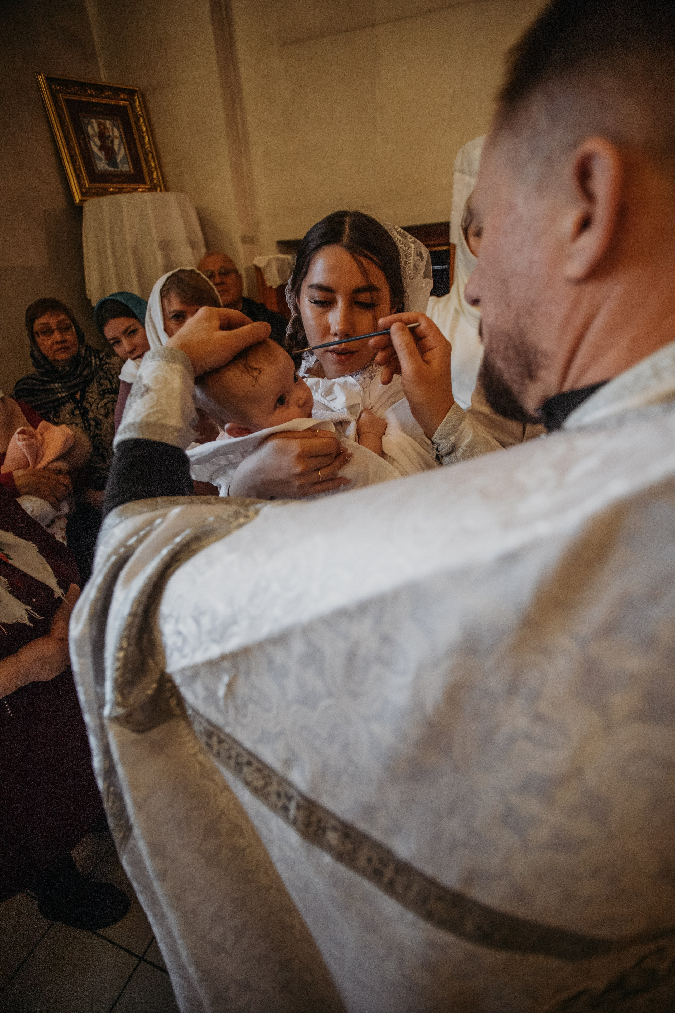 Крещение Аглаи. Венера Гайн. Репортажный фотограф  Тюмень. Обучение фотографии с 0