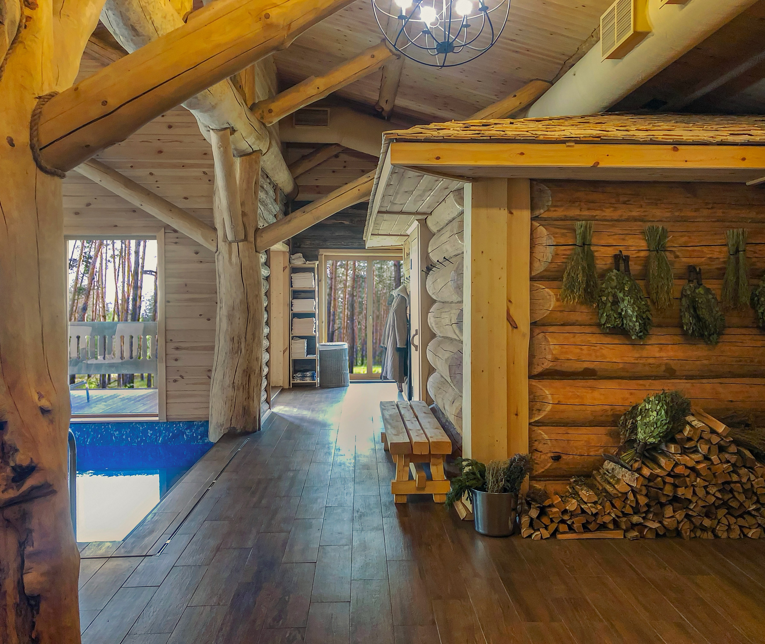 банный комплекс VIP класса, атмосфера покоя и гармонии, связь с природой, экодизайн, место отдыха и релакса, дизайн бани, натуральные материалы, здоровье и тело