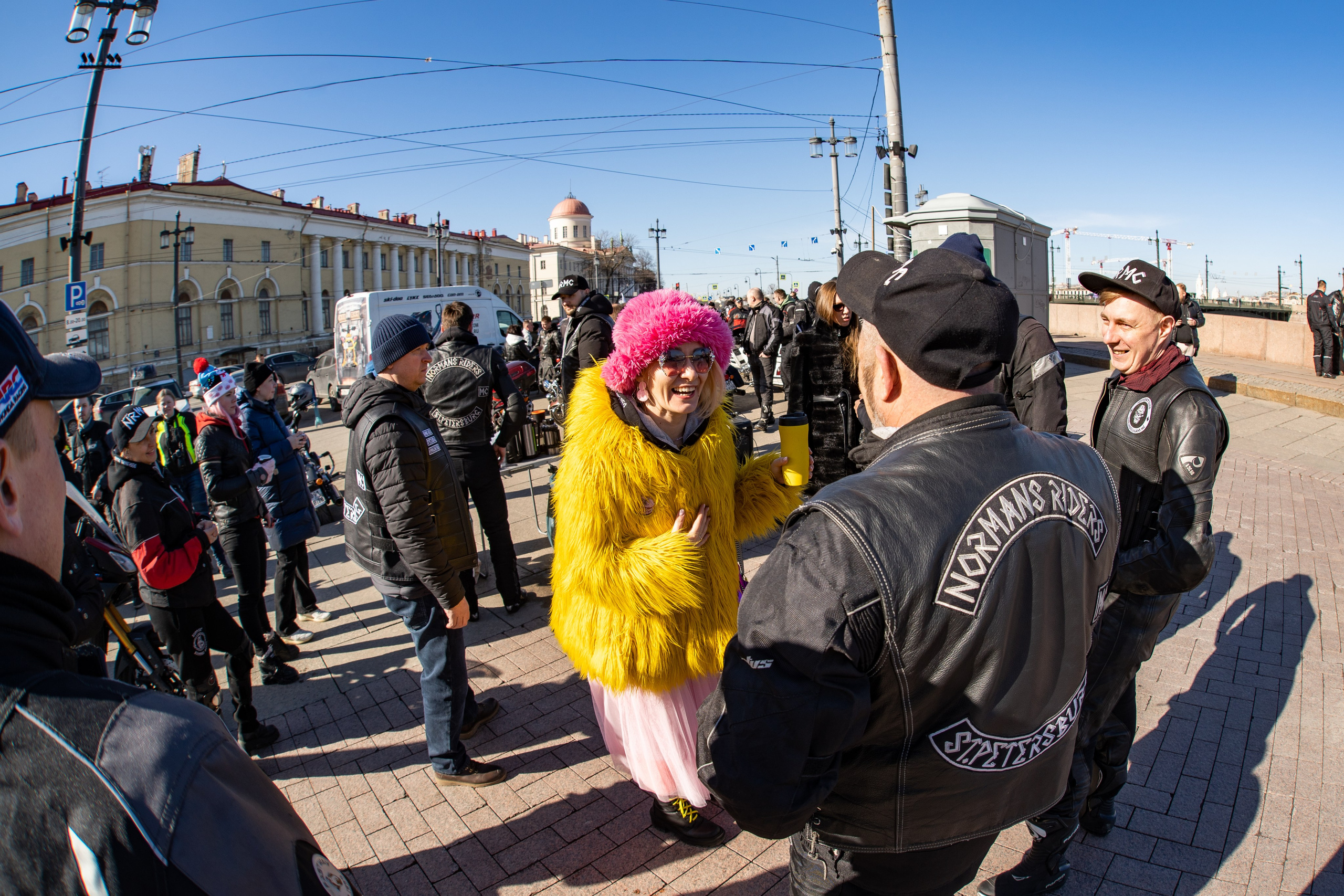 Весенний прохват мотоклуба Normans Riders MC. Концертный и репортажный фотограф в Санкт-Петербурге Слава Пахомов