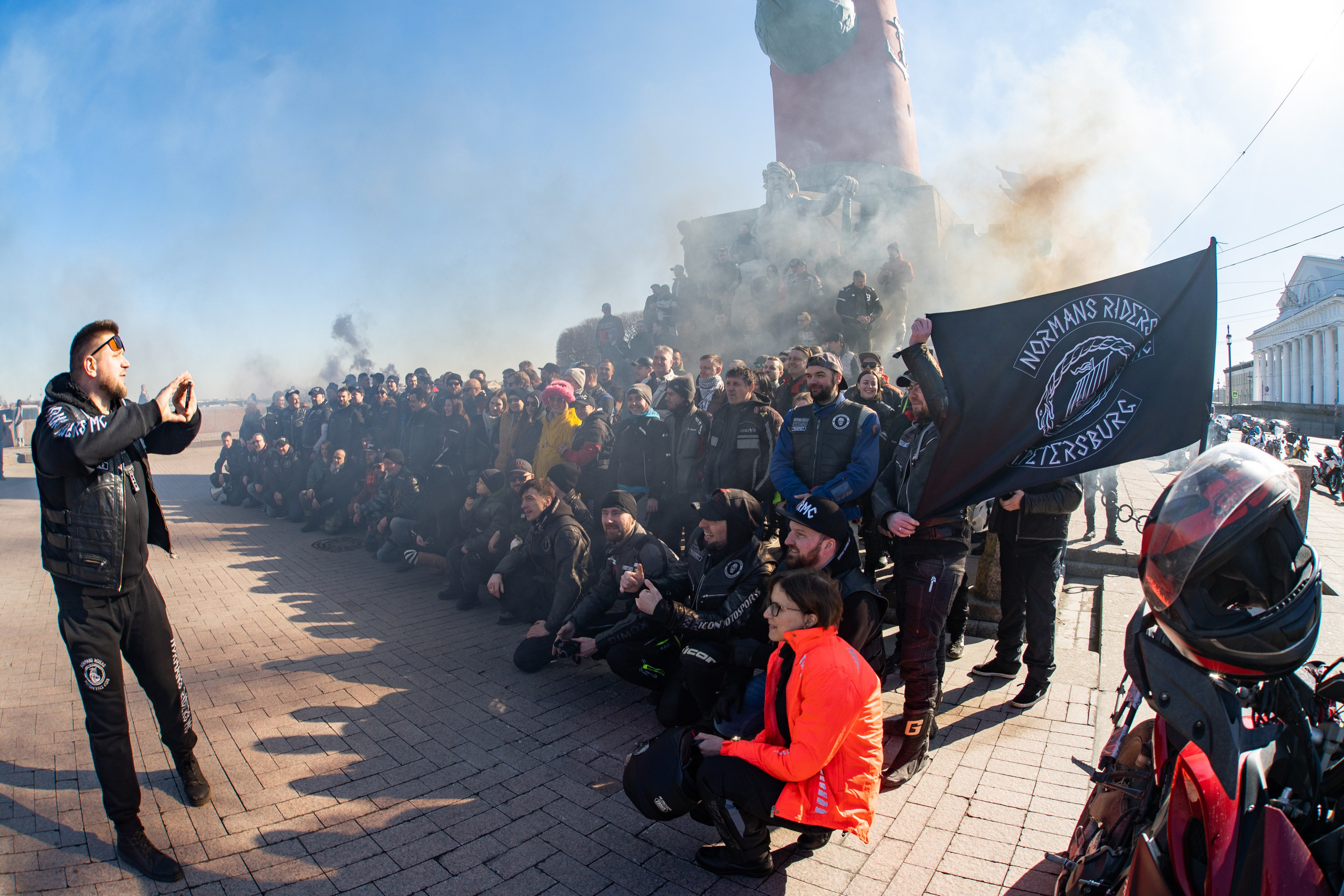 Весенний прохват мотоклуба Normans Riders MC. Концертный и репортажный фотограф в Санкт-Петербурге Слава Пахомов