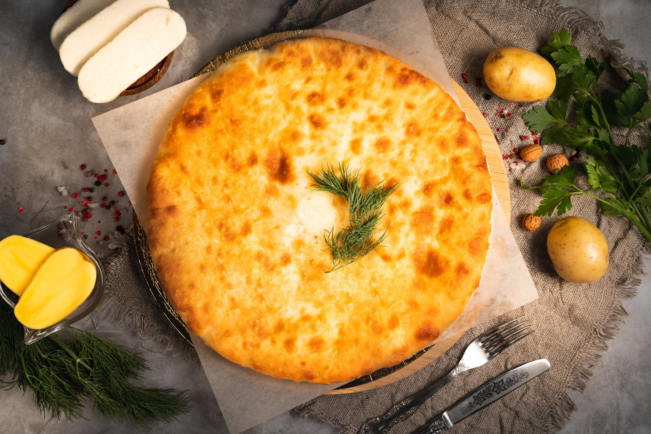 Осетинские пироги. Предметный и фуд-фотограф в Москве Анна Царенко