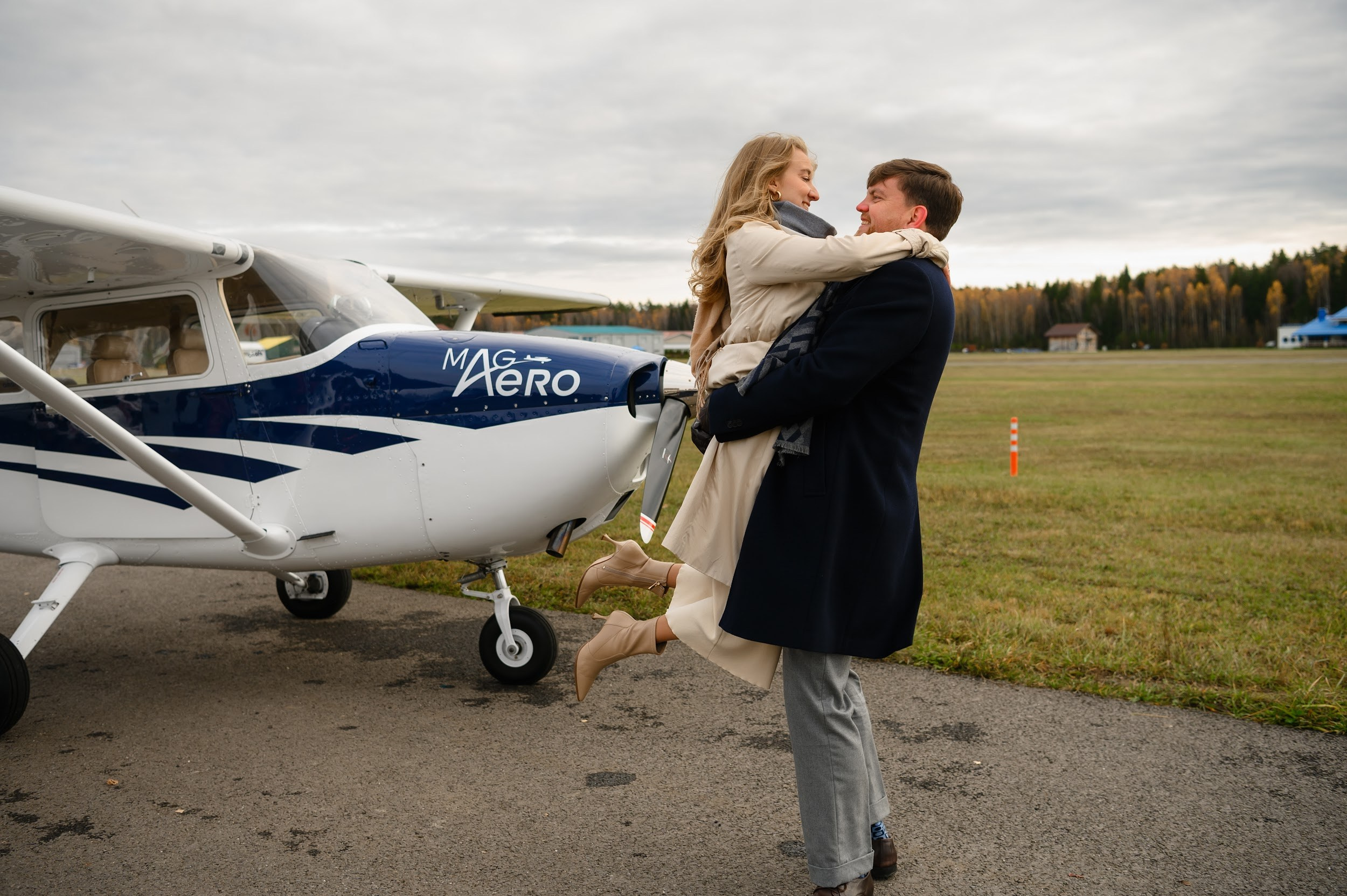 Love-story. Самолёт. Фотограф Марина Росси