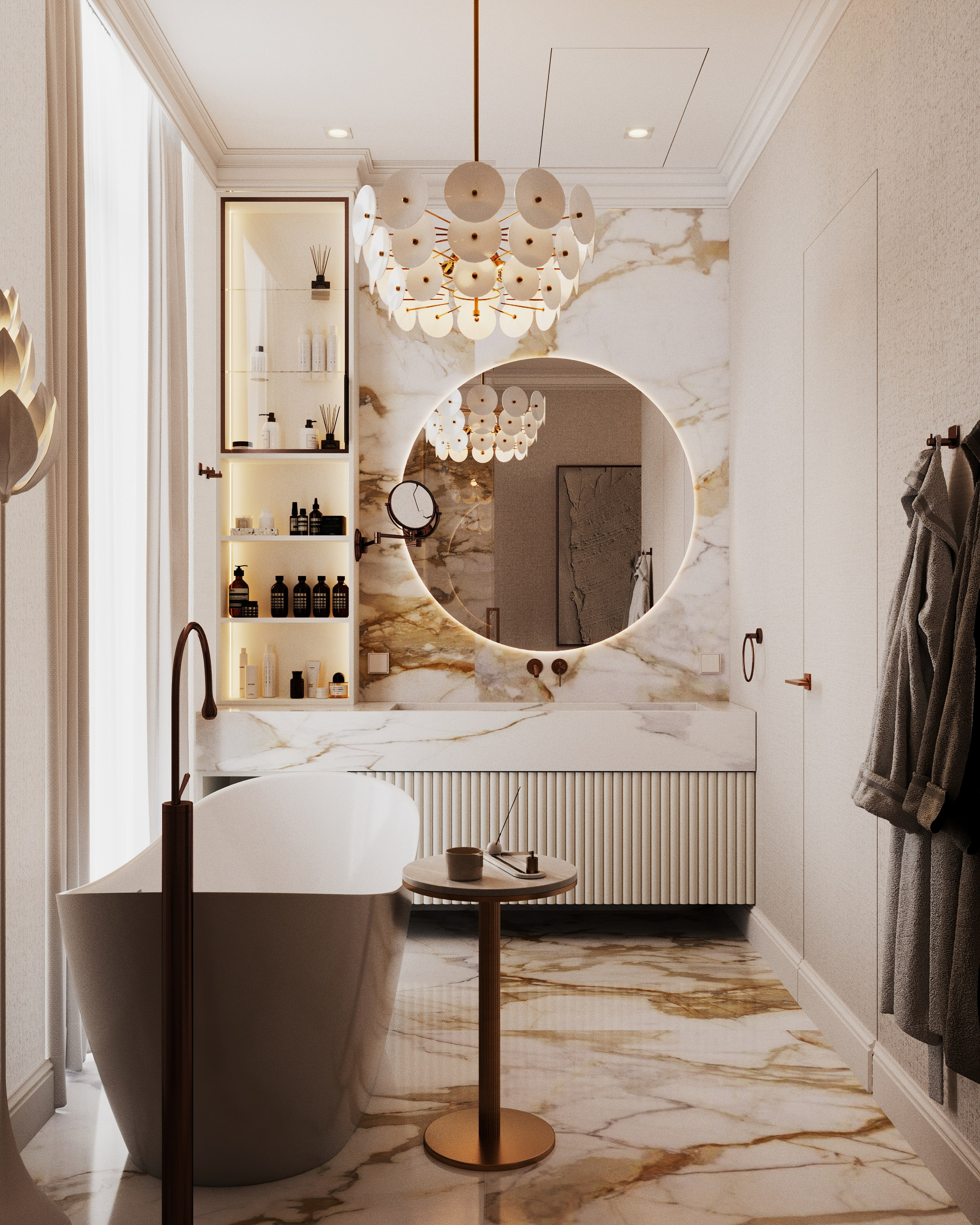 Roza Rossa мастер-санузел. Визуализатор Векшина Елена