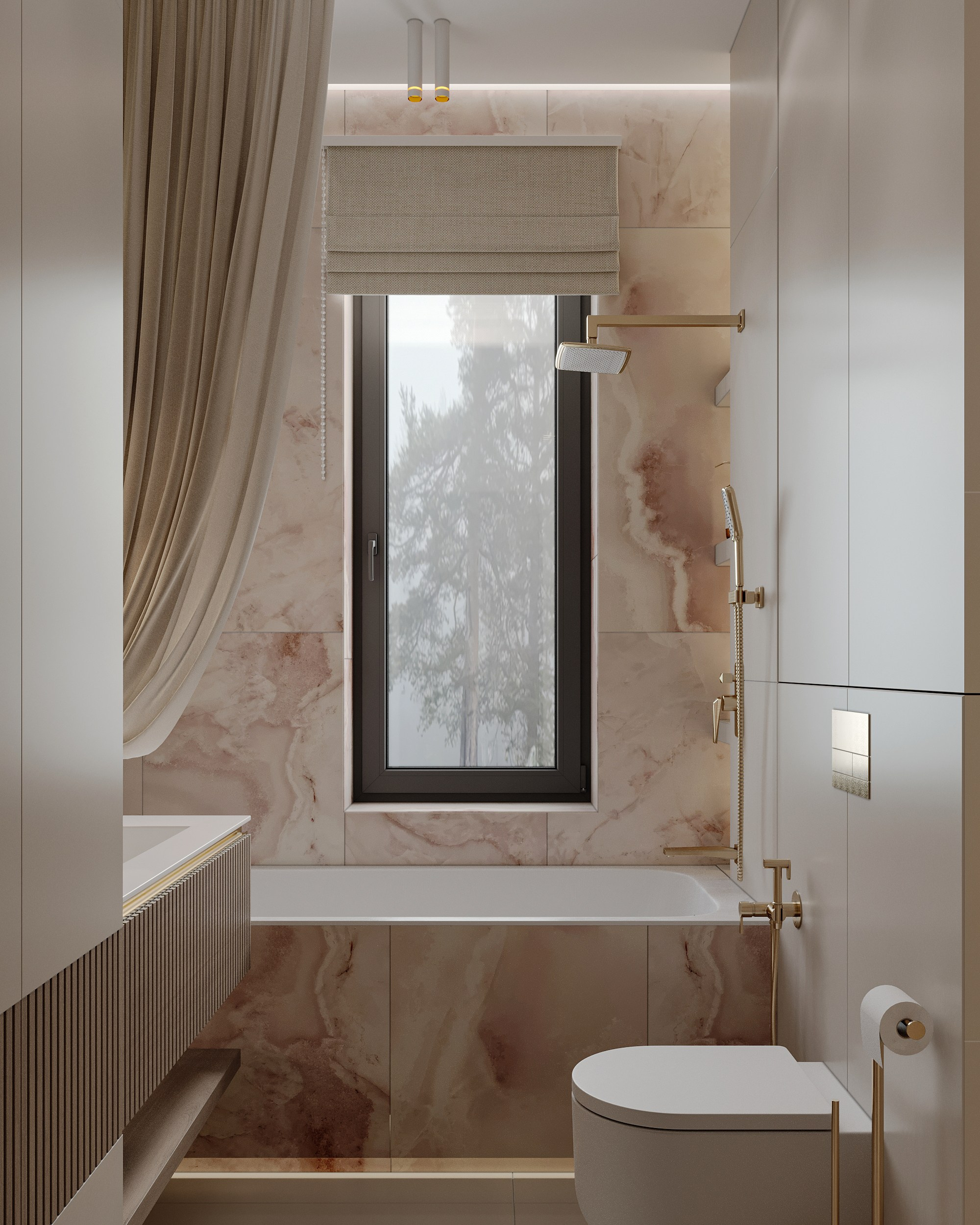 Визуализация загородного дома (интерьерная). Королёва Анастасия | 3D визуализатор