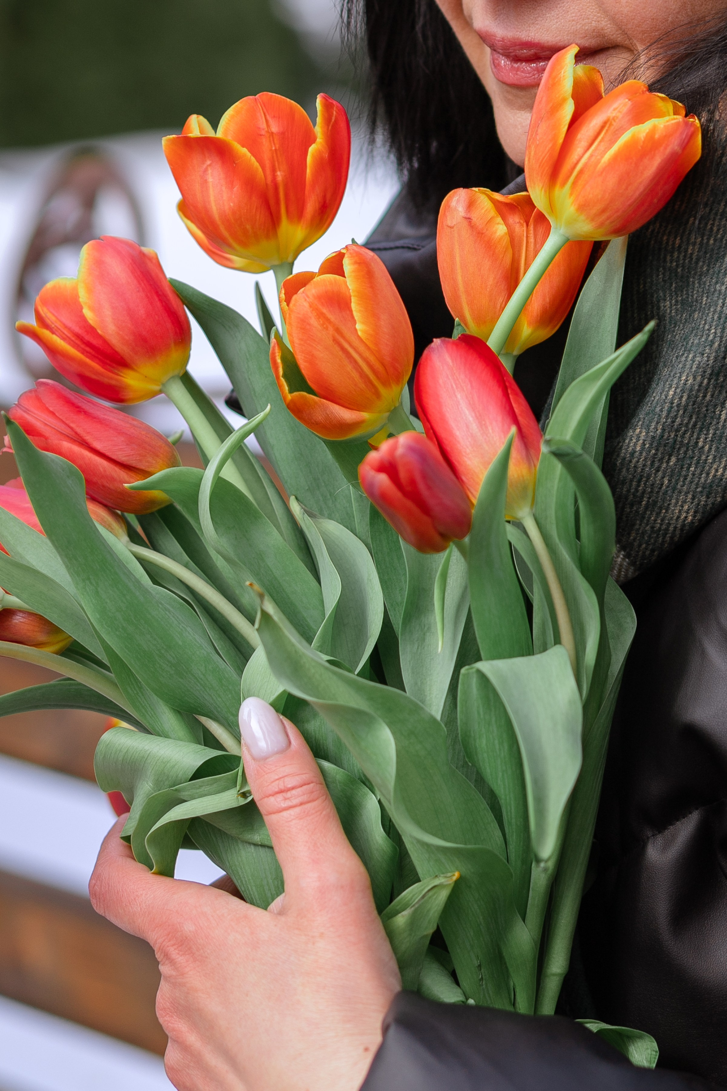 Весенняя фотосессия с тюльпанами