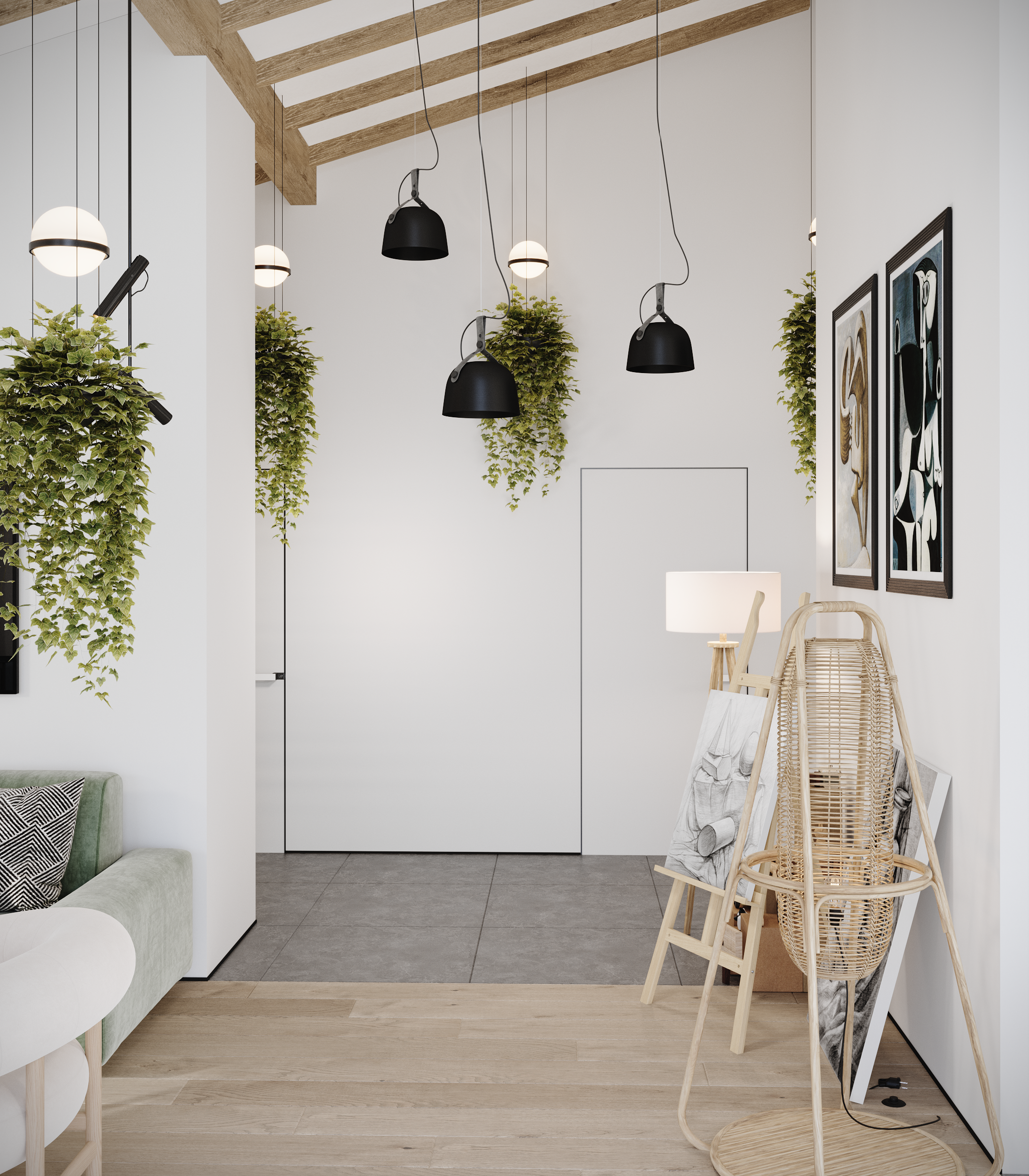 Интерьер загородного дома. Студия 3d визуализации Arcviz