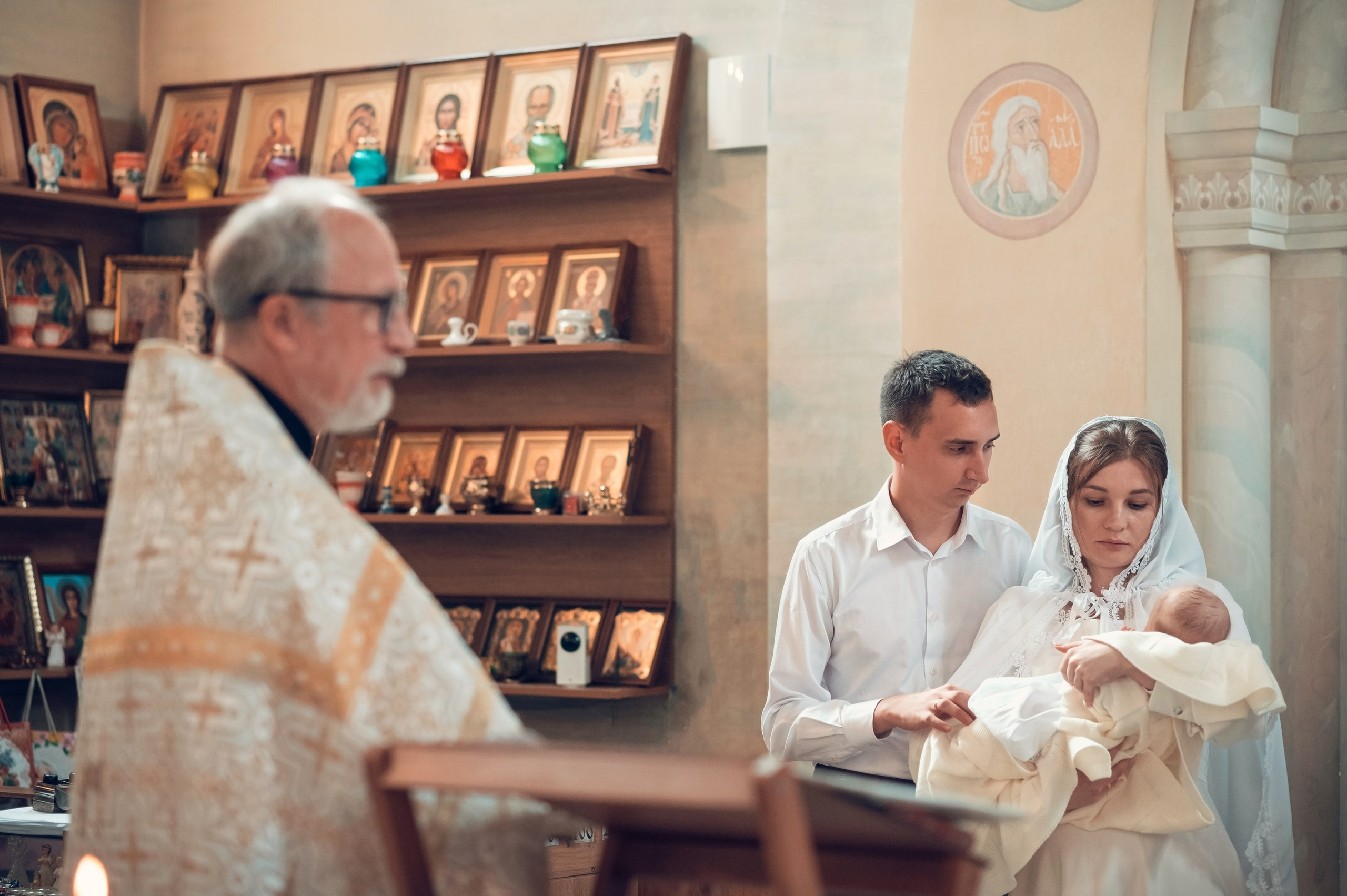 Таинство Крещения Церковь иконы Божией матери Всецарица. Семейный фотограф Олеся Батурина Рязань