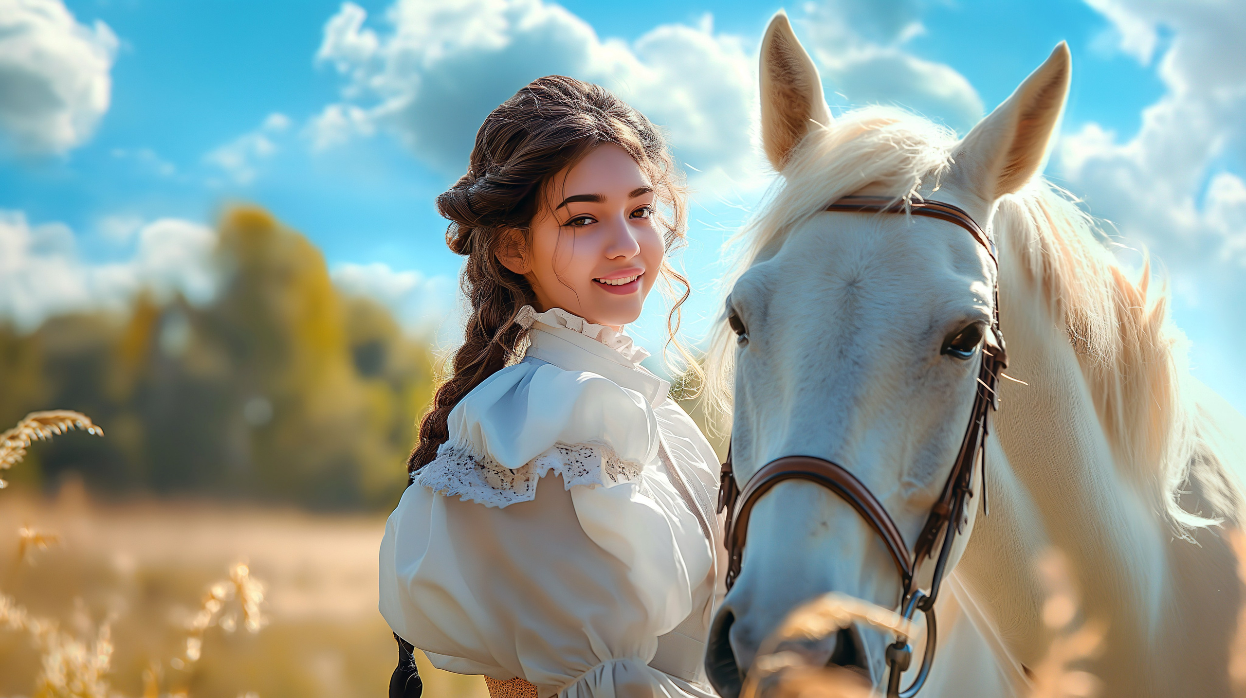 Фотосессия с лошадью в коншне в Москве