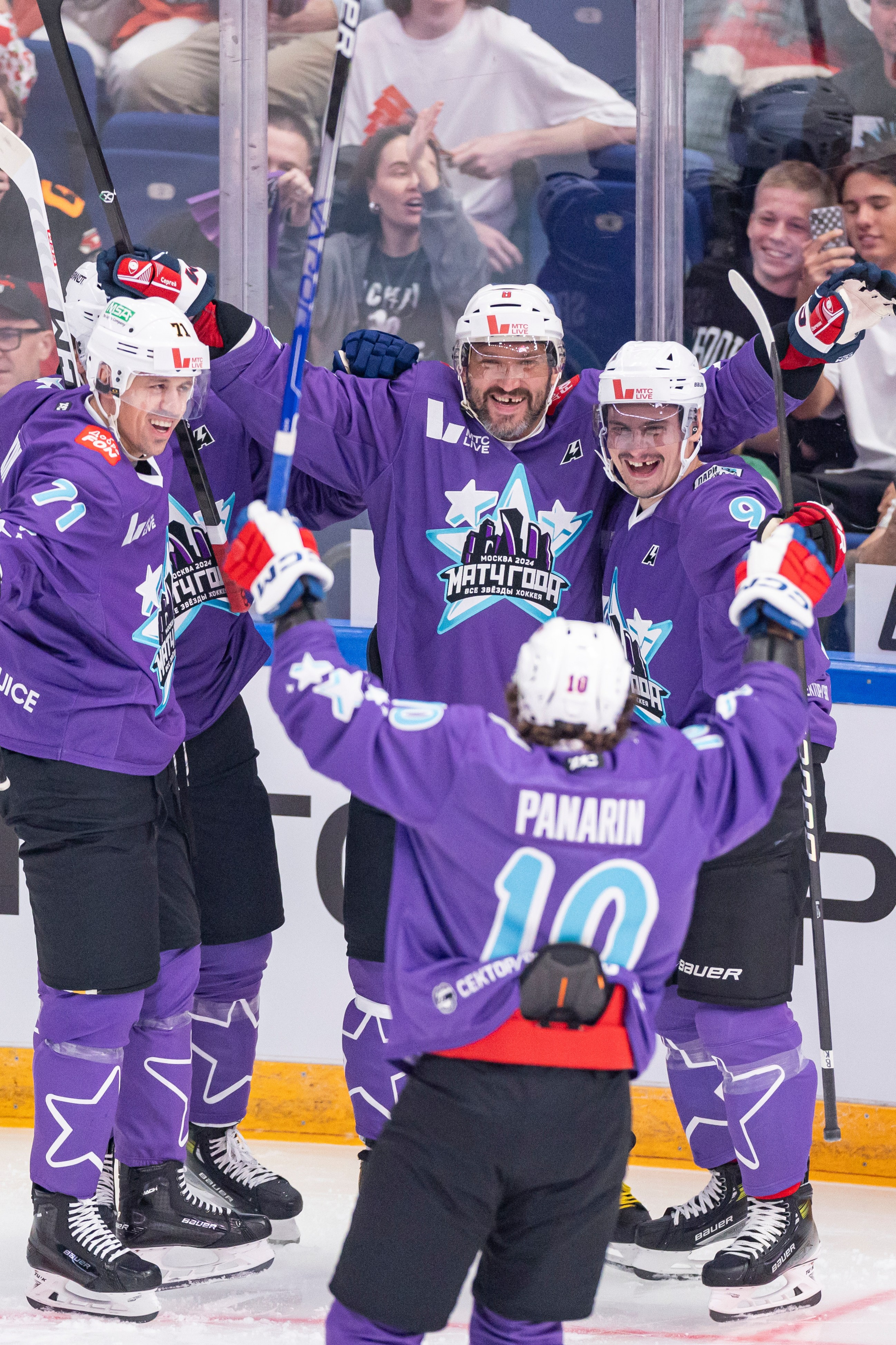 Матч года 2024: Игроки НХЛ против Игроков КХЛ. Спортивный репортажный фотограф Казань Нафис Сиразетдинов