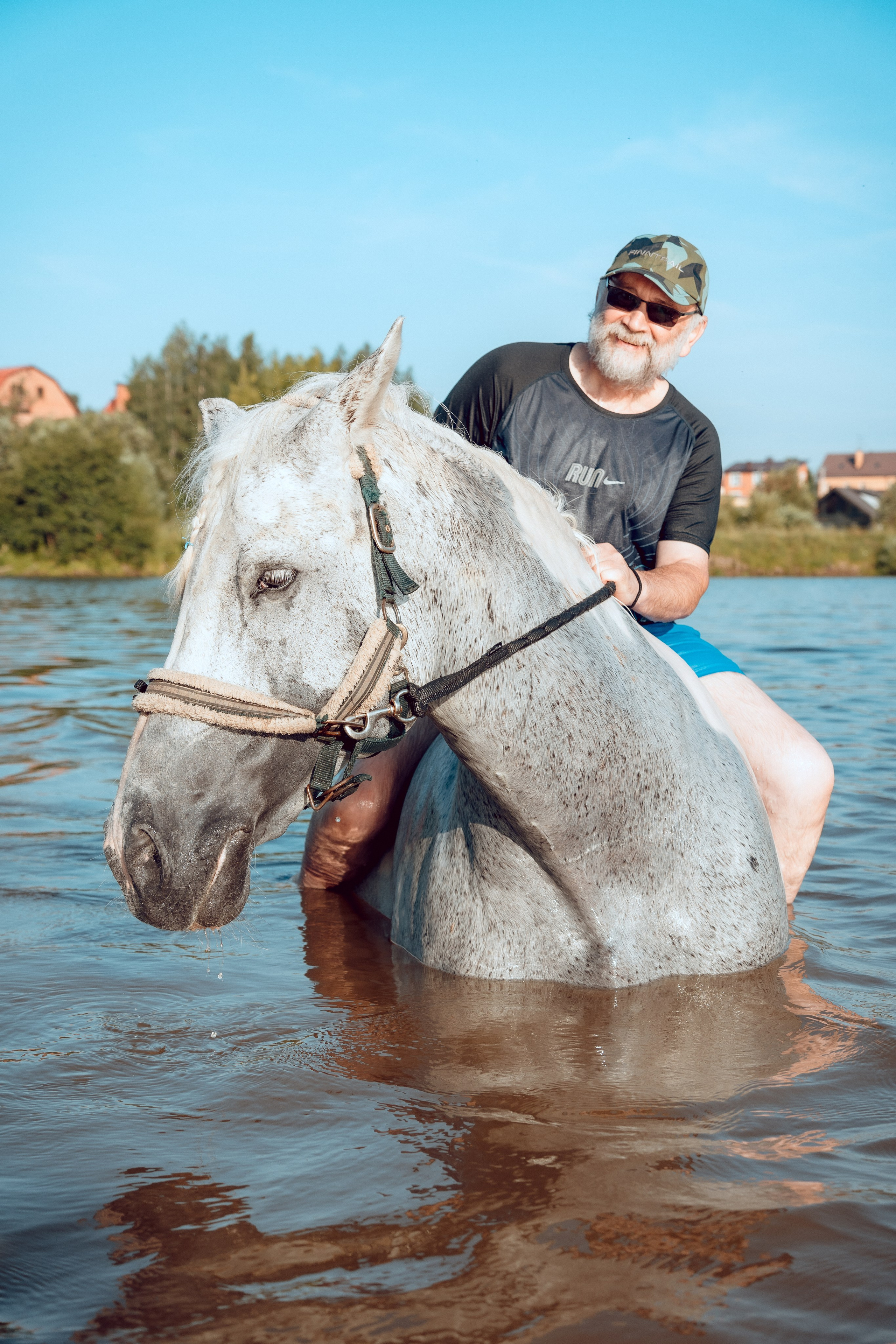 Купание лошадей 05.07.2024. Портретный и семейный фотограф в Москве/Видное