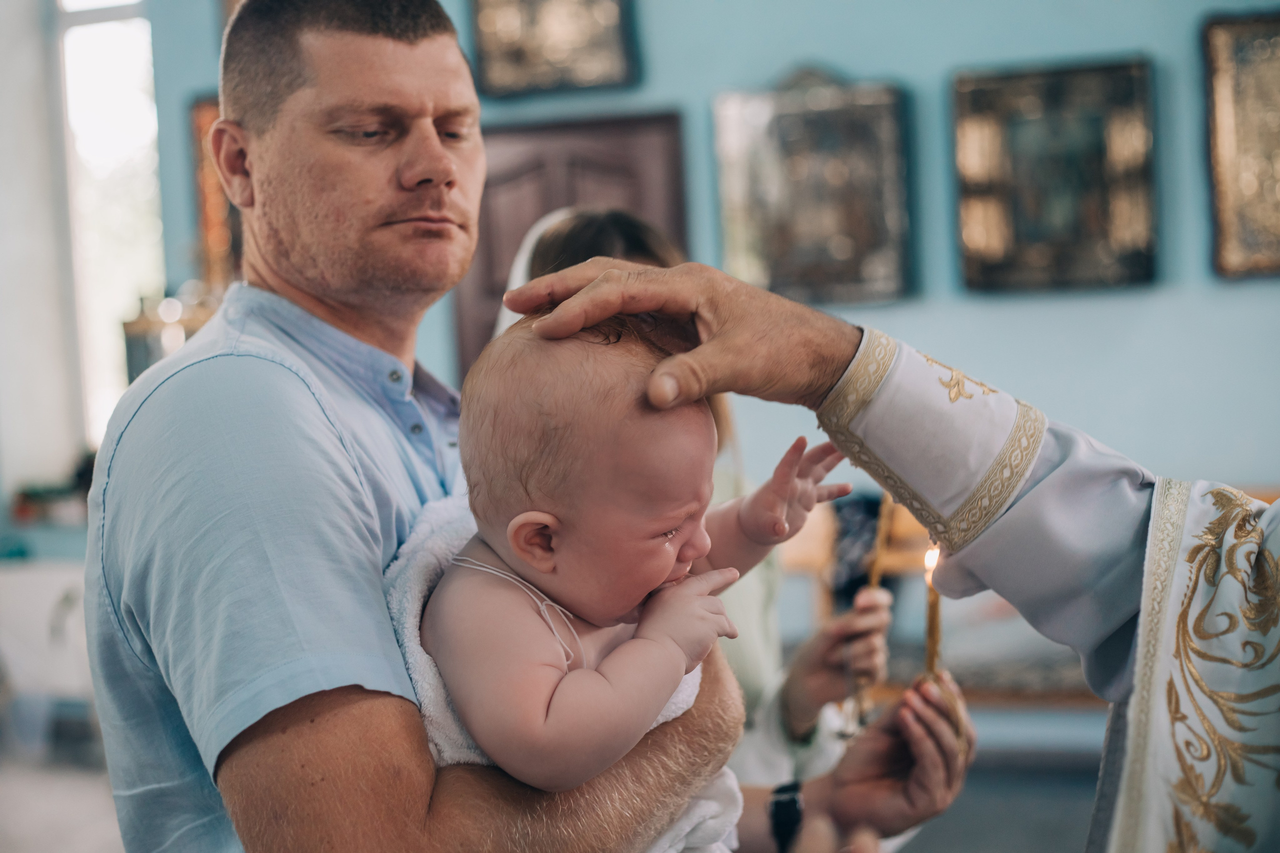 Фотосессия на крещение в Белой Глине. Свадебный и семейный фотограф в Краснодарском крае Мария Данилкина