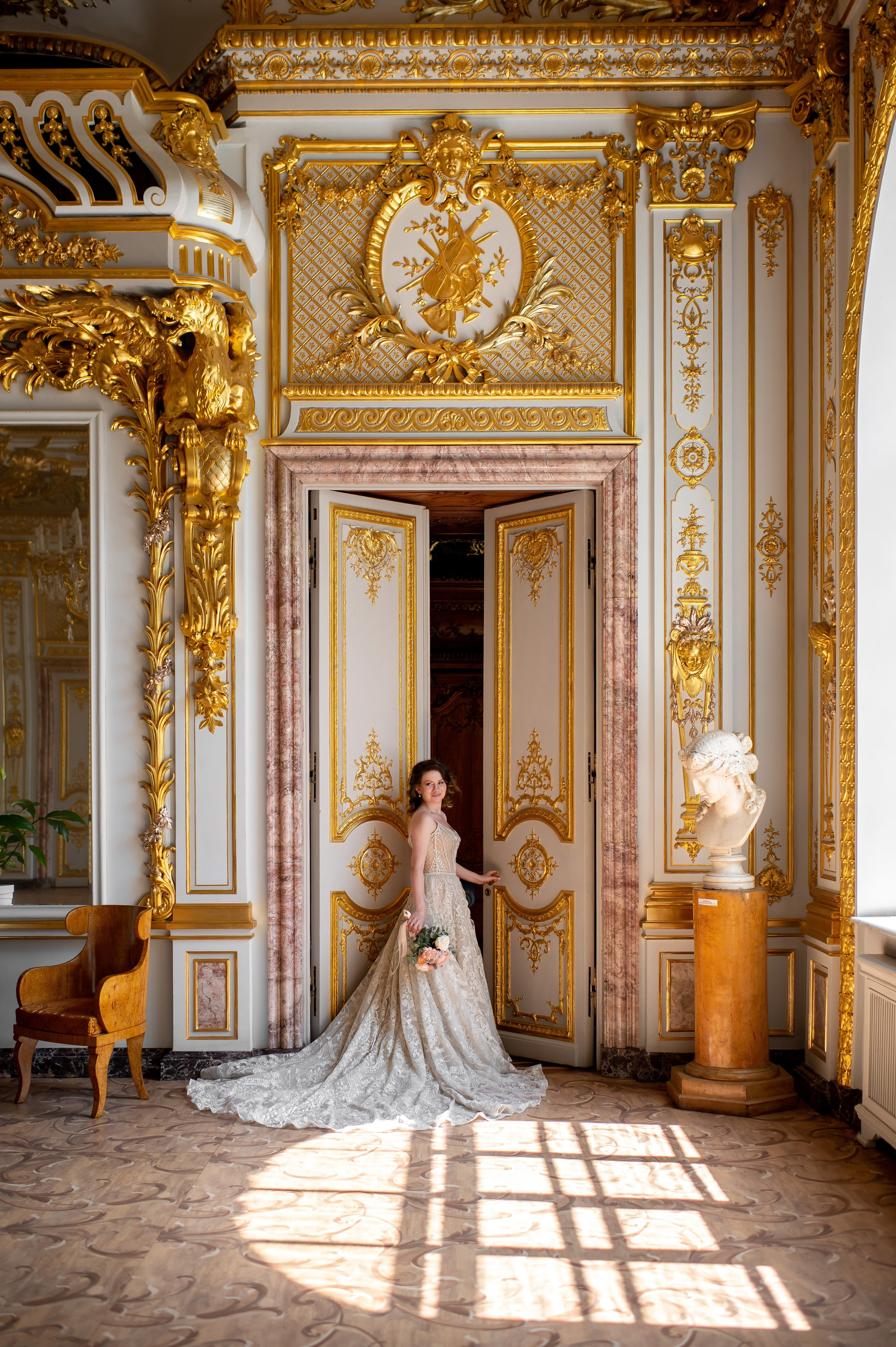 Елена и Дмитрий (свадебная фотосессия в Доме Архитектора — особняке Половцова). Портретный, семейный и свадебный фотограф в Санкт-Петербурге и в Пушкине Ширяев Денис