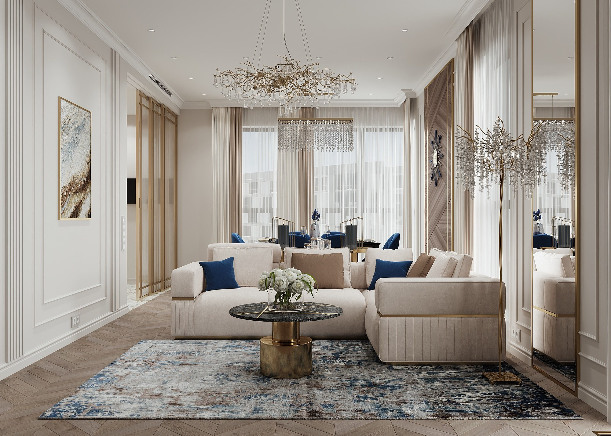 ЖК СКОЛКОВО. Irina Balykina — Interior 3D Visualisation