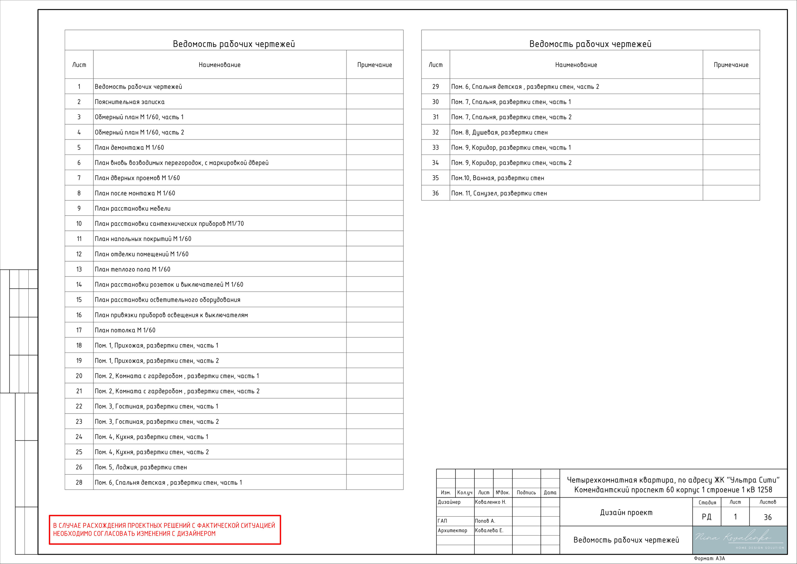 ЖК Ультра Сити Дизайнер Коваленко Н. Студия обмеров и проектирования