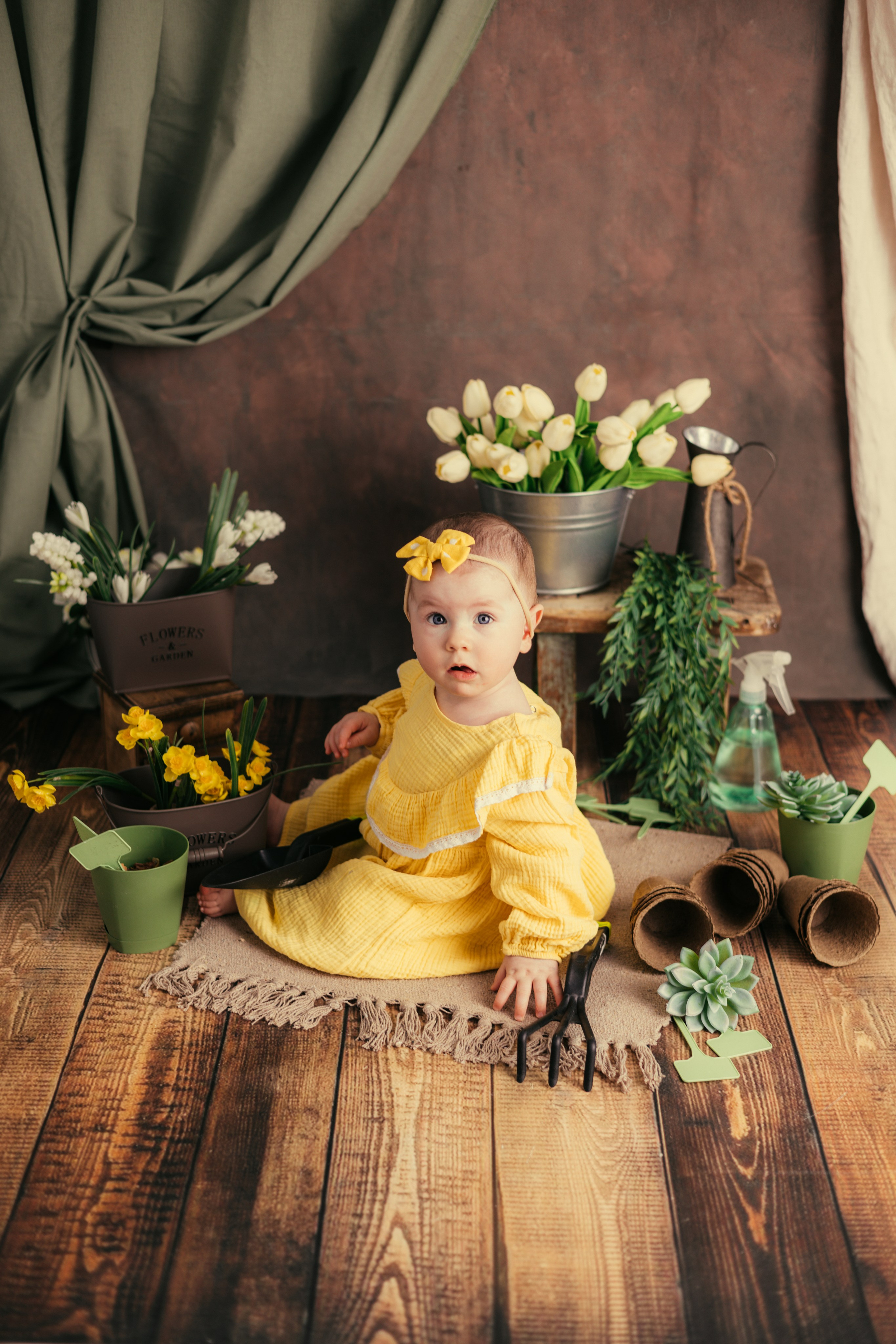 Цветочница. Фотограф новорождённых Екатерина Боброва. Ульяновск