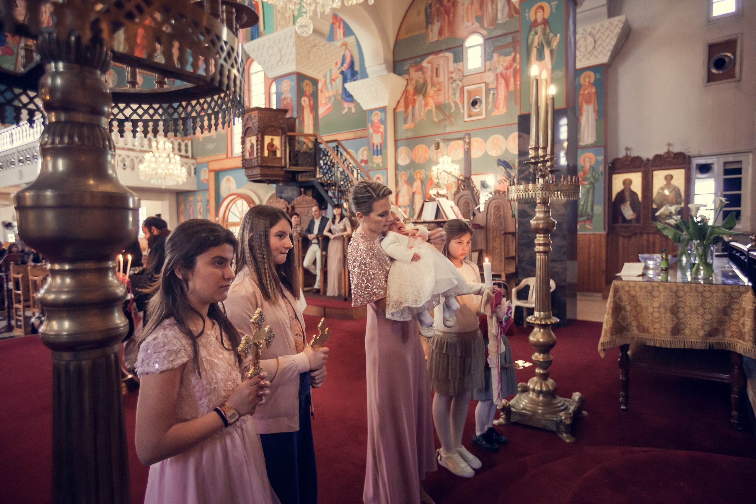 Крещение Марианны на Кипре. Семейный фотограф Николаева Ольга