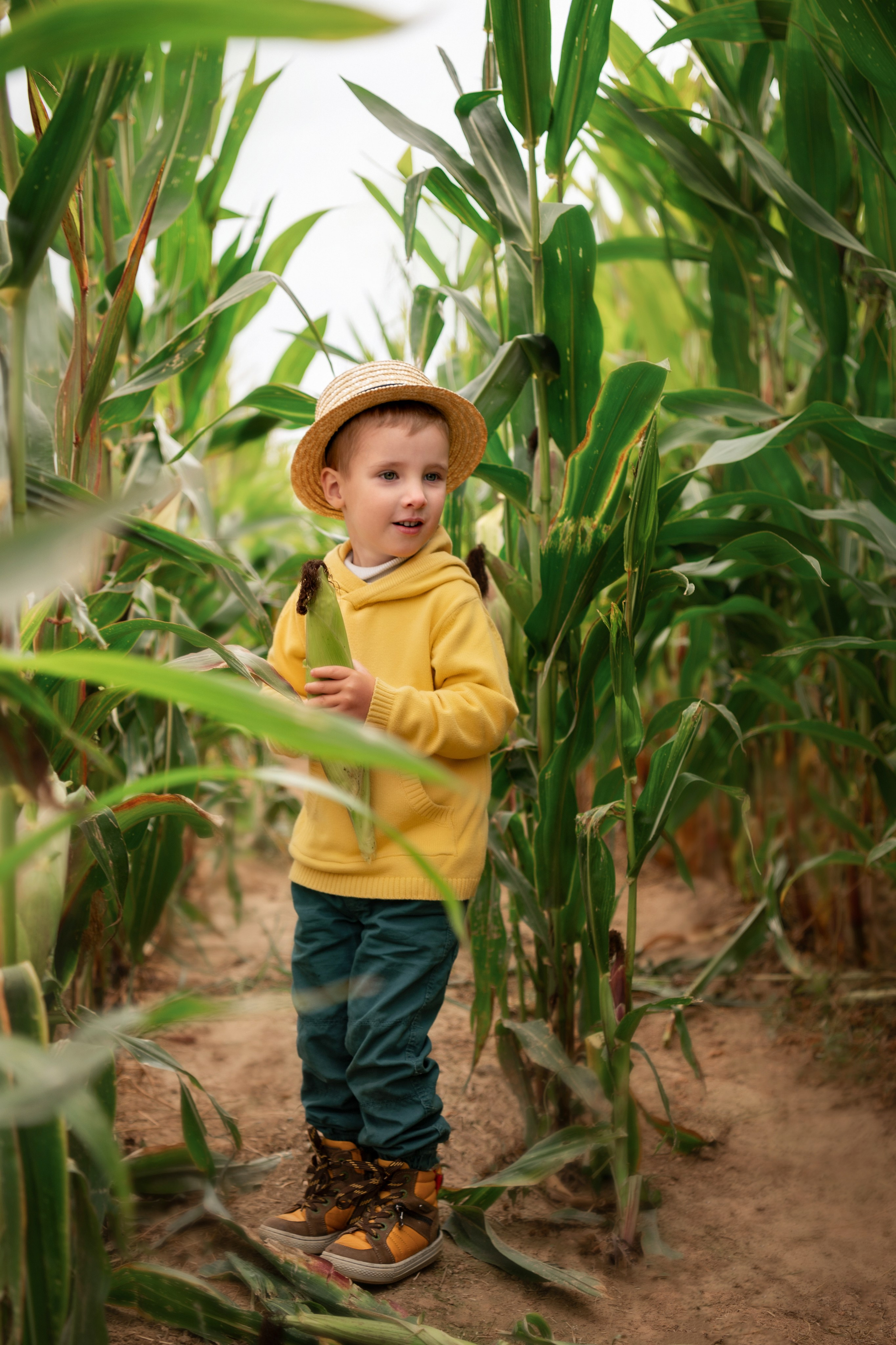Фотосессия в кукурузе. Детский и семейный фотограф г. Москва Оксана Катаджи