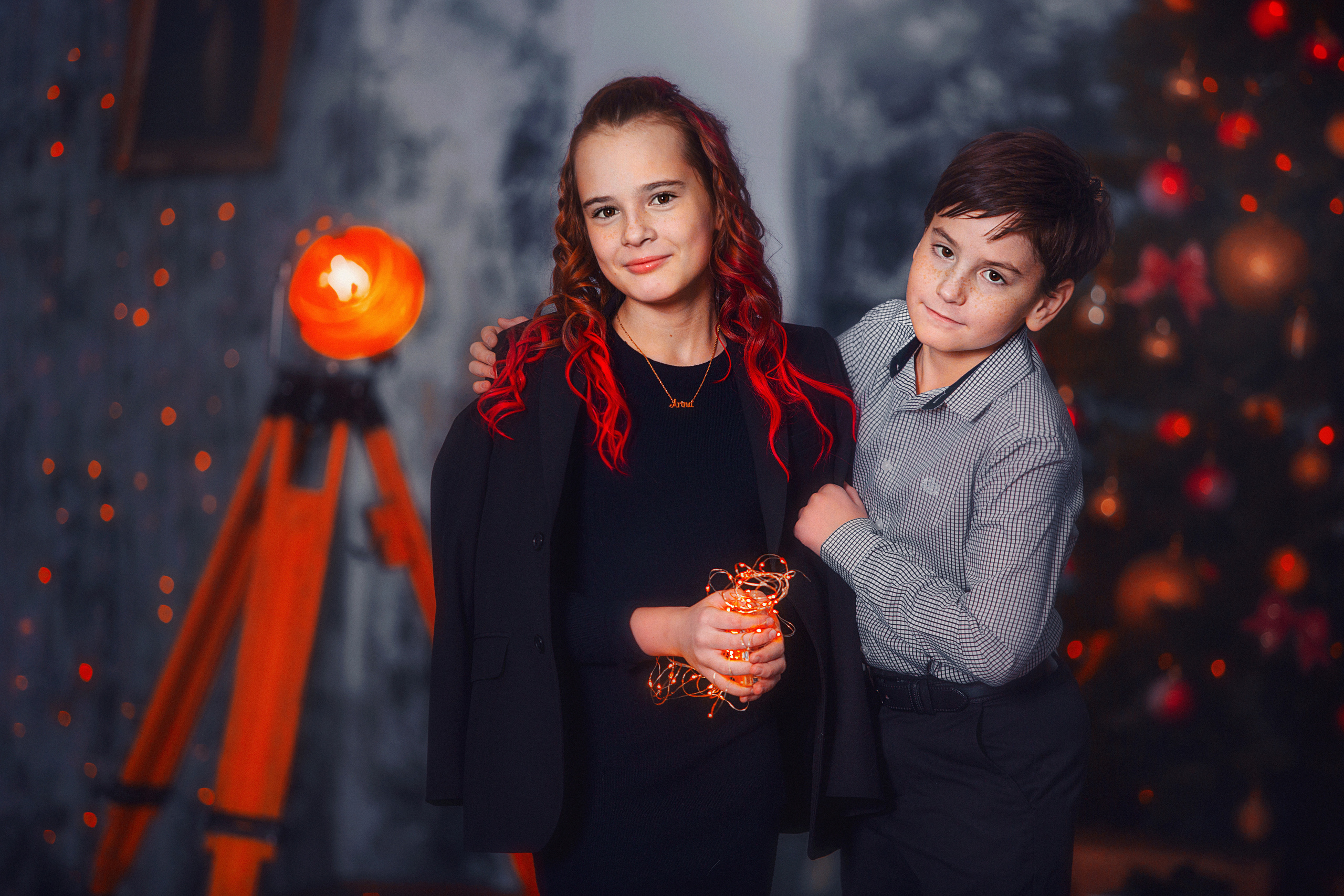 Степа и Арина Новый Год 21-22. Фотограф в Москве Оксана Цехмистер