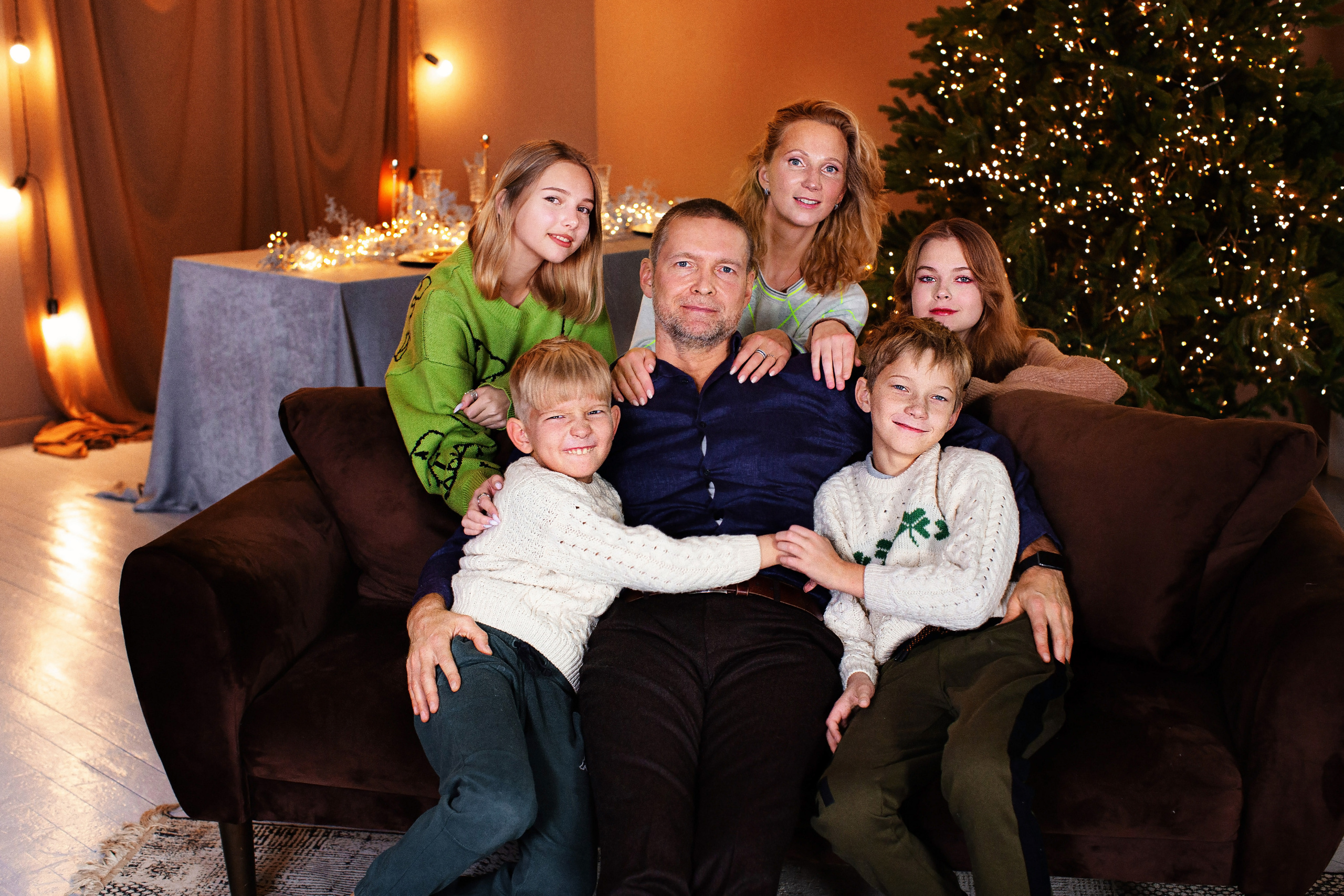 Семья Черновых НГ22. Фотограф в Москве Оксана Цехмистер