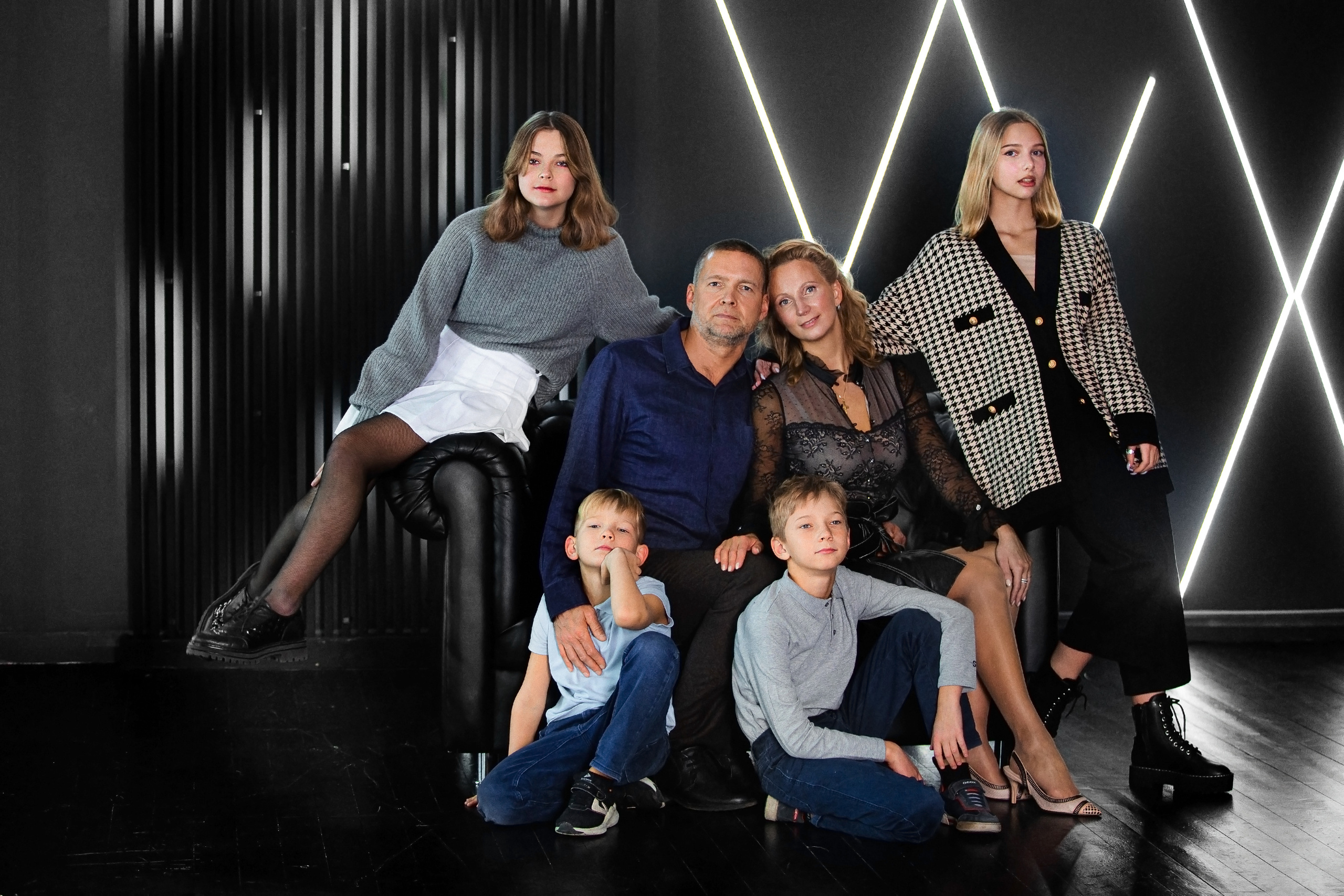 Семья Черновых НГ22. Фотограф в Москве Оксана Цехмистер