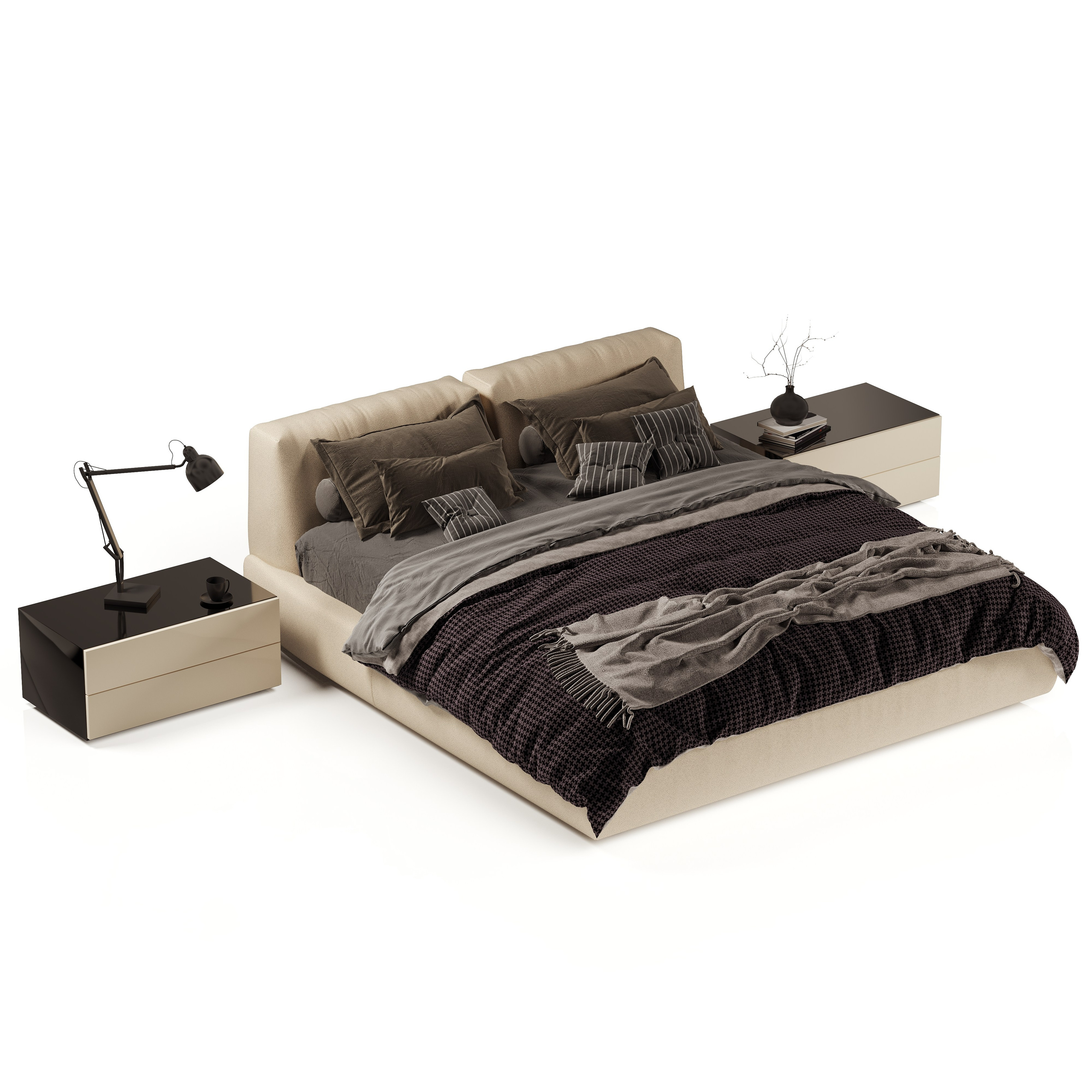 профессиональная предметная визуализация кровати POLIFORM