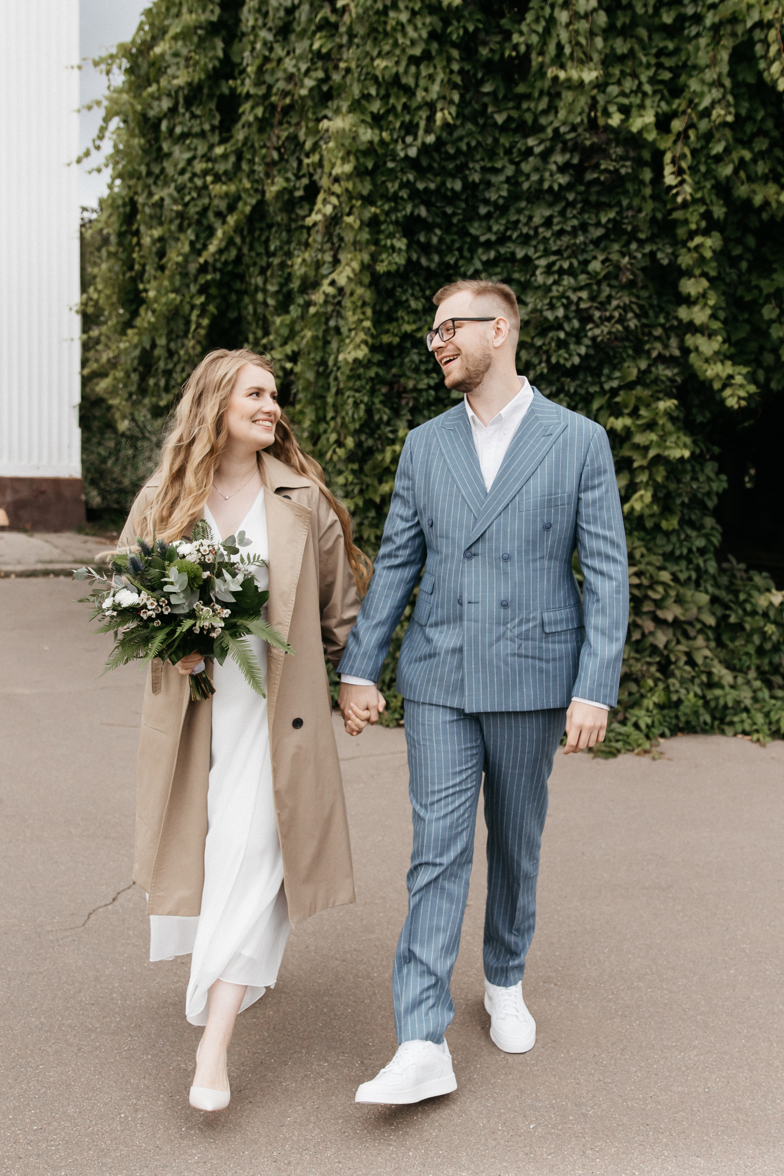 Свадебная фотосессия в Оранжереи Ботанического сада им Цицина. Свадебный и семейный фотограф в Москве Холда Тати