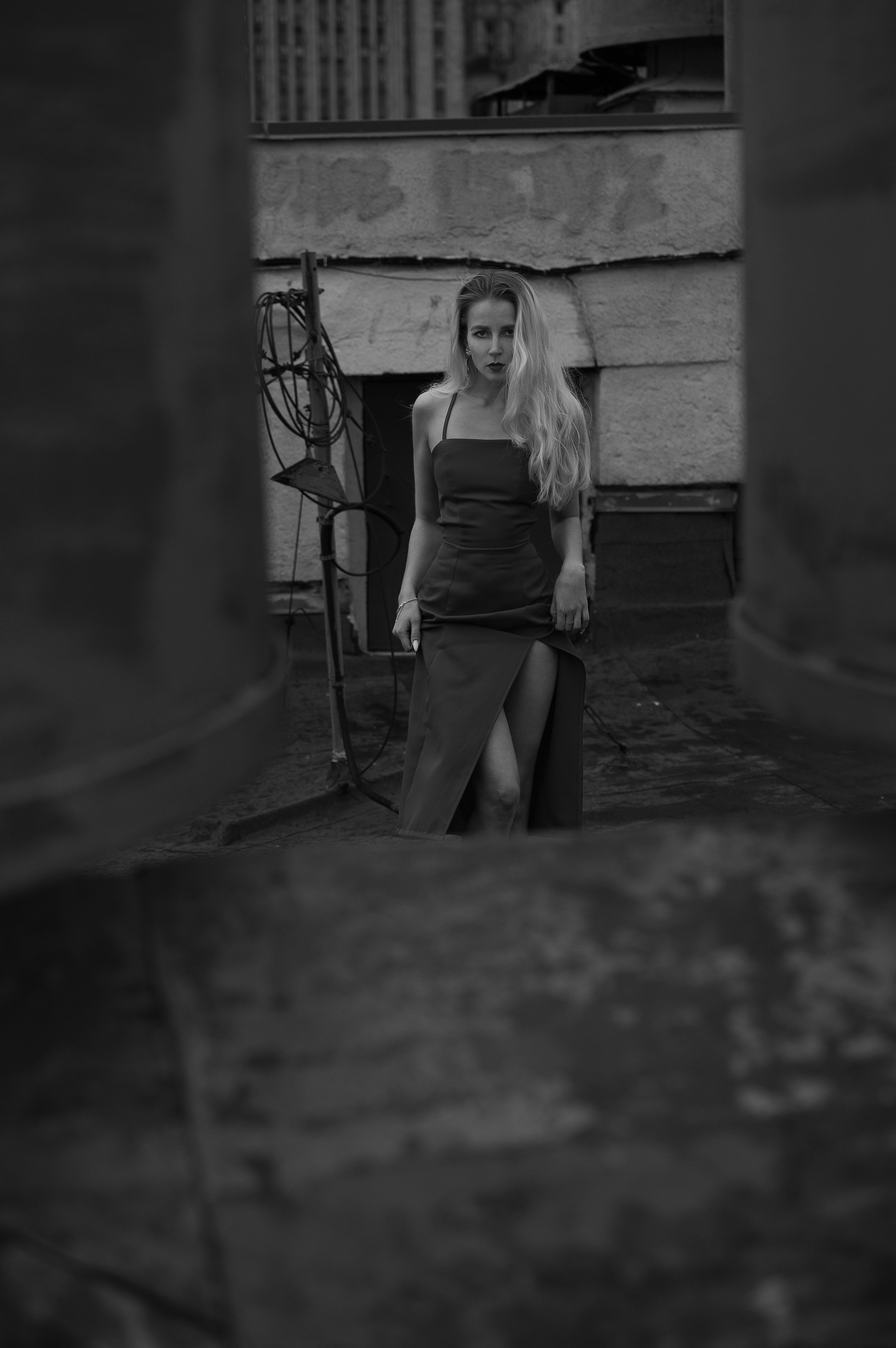 Фотосессия на крыше. Александр Mr.Brass — фотографирую женский портрет в Москве