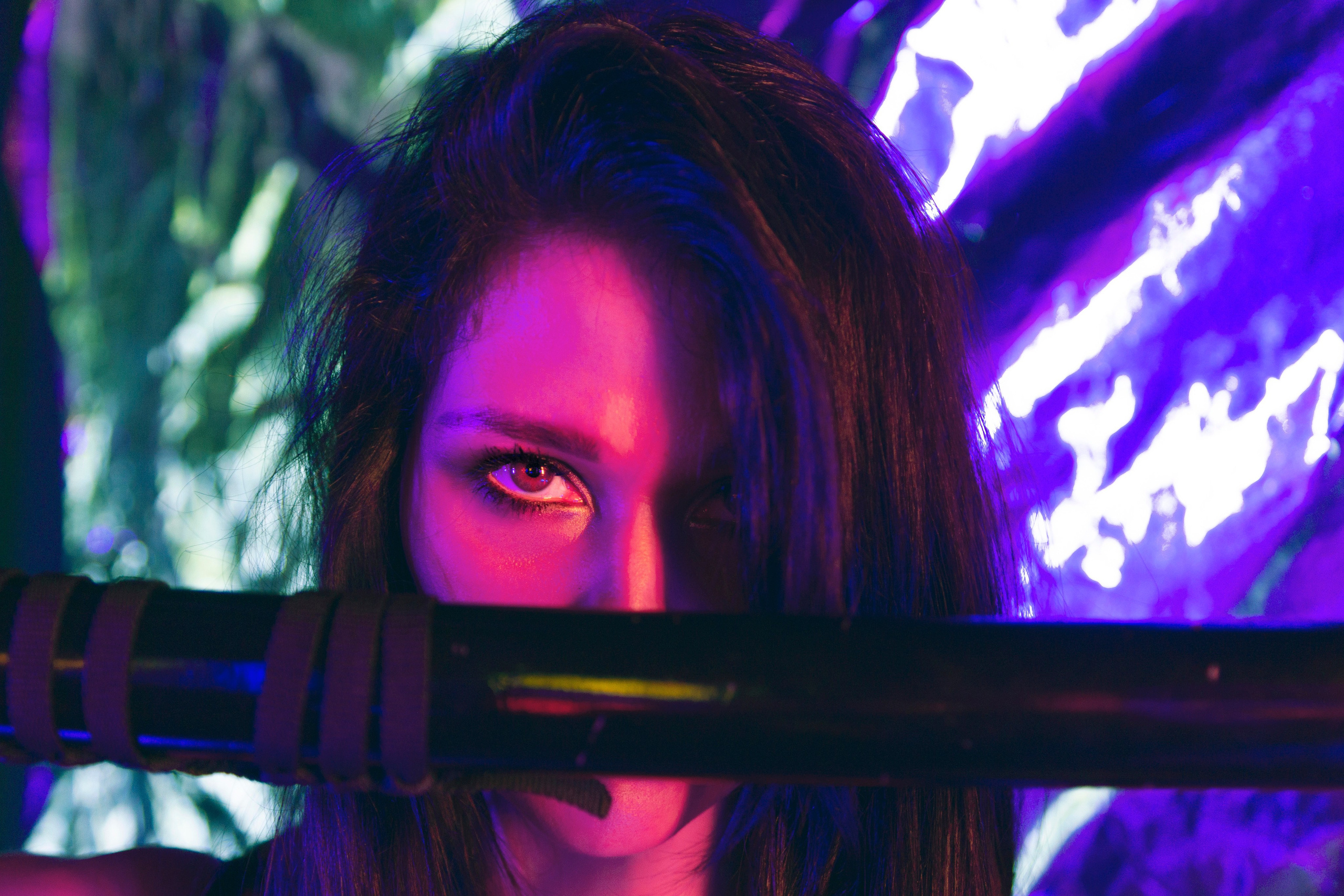 Екатерина. «Неоновый демон». Фотограф Валерия Скиба Москва, Краснодар, СПБ