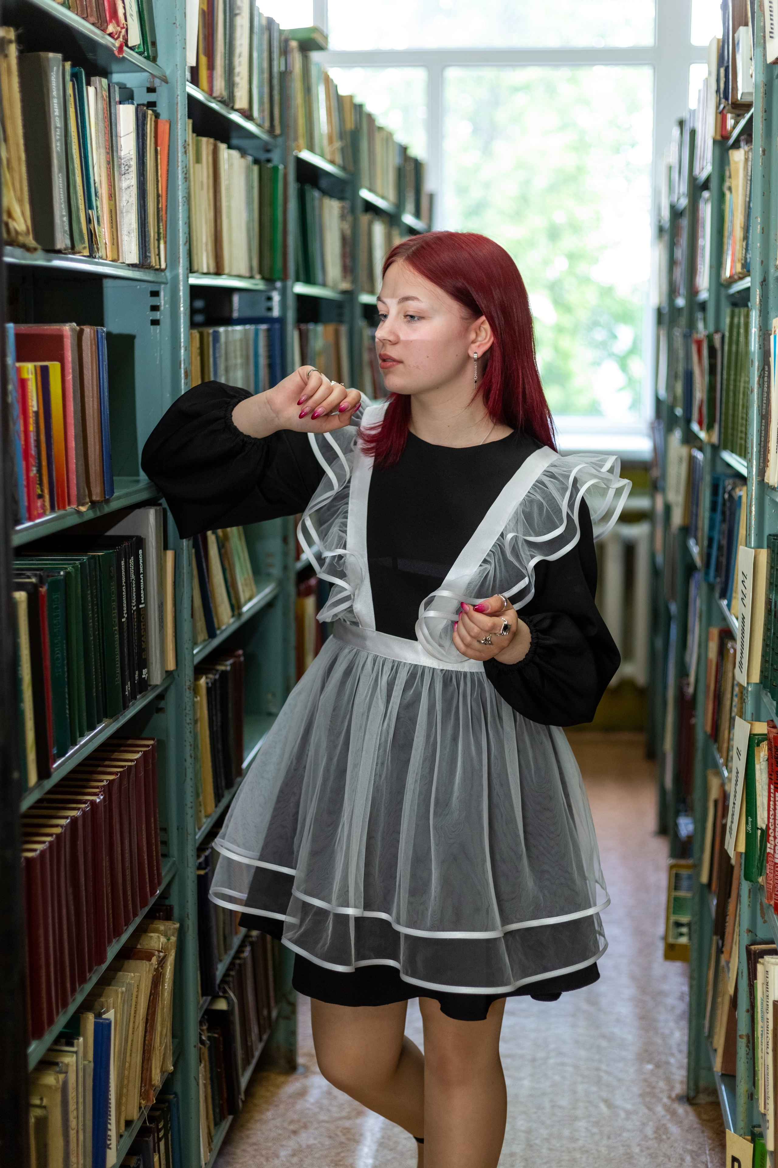 Съемка в библиотеке. Выпускные альбомы Воронеж от Веры Соколовой