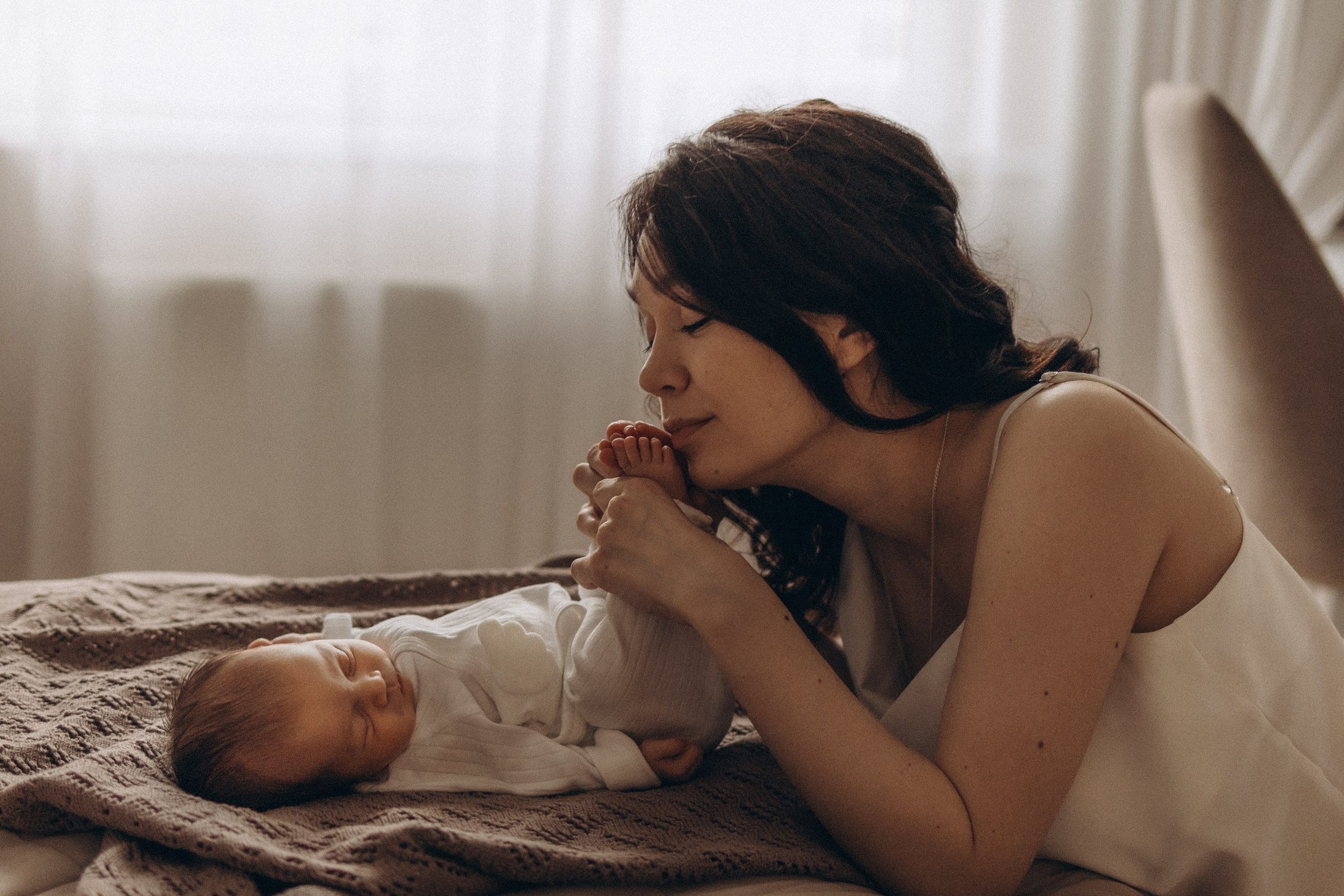 Сашеньке 2 недели. Семейный и детский фотограф, женский портрет Москва Светлана Мертикова