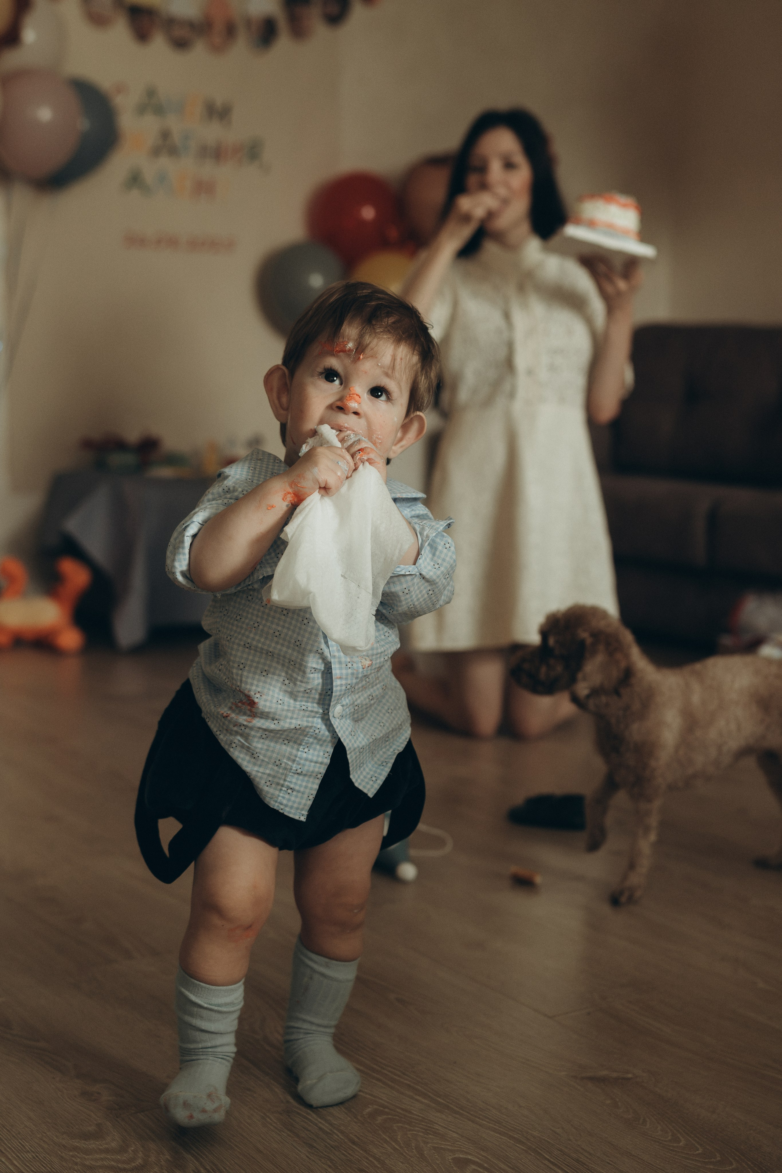 Домашняя фотосессия Годик. Семейный, ньюборн фотограф, фотограф на роды в Москве, Виктория Тюльдюкова