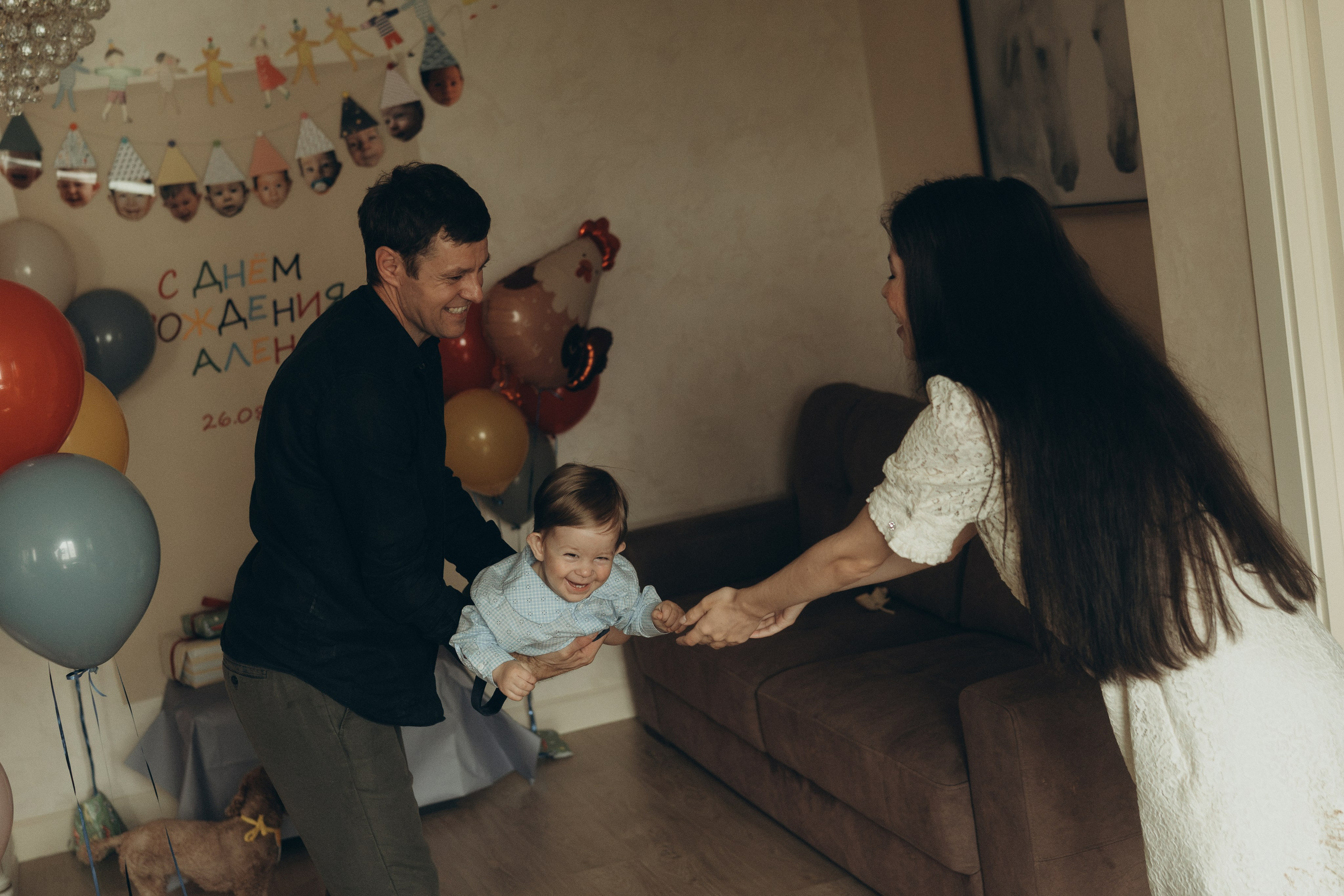 Домашняя фотосессия Годик. Семейный, ньюборн фотограф, фотограф на роды в Москве, Виктория Тюльдюкова