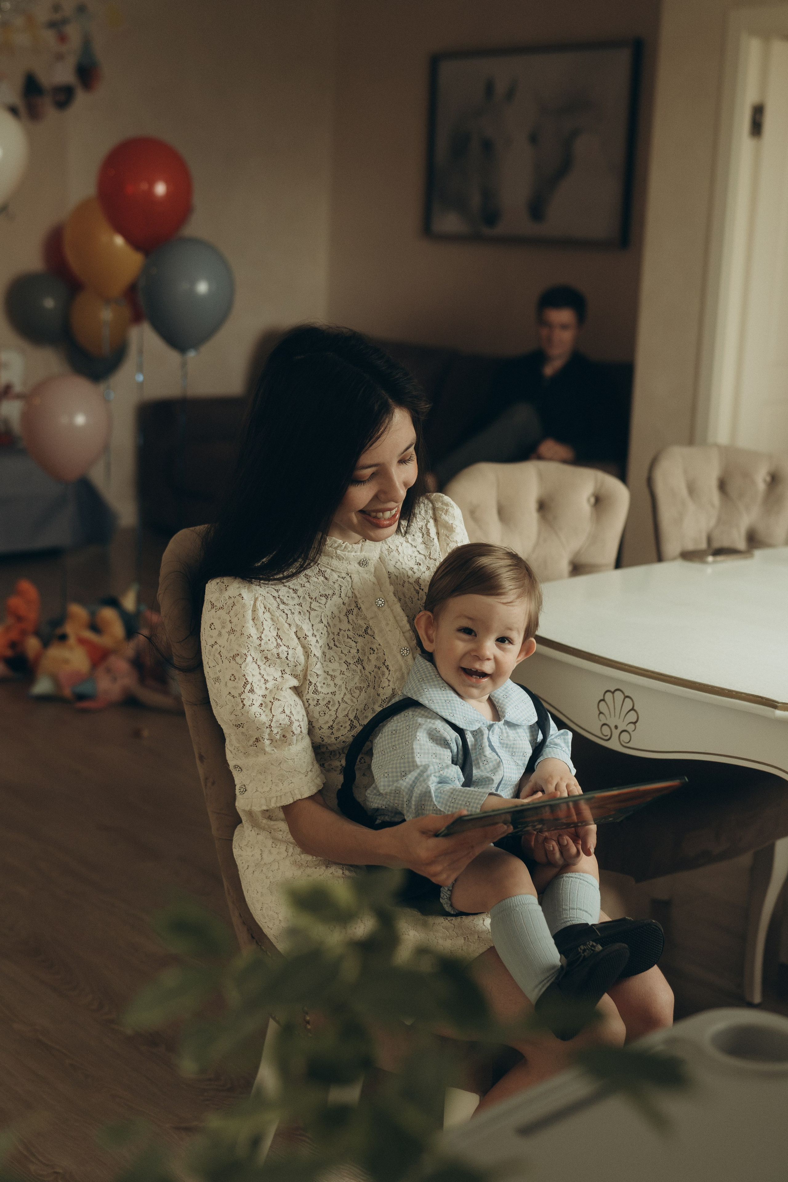 Домашняя фотосессия Годик. Семейный, ньюборн фотограф, фотограф на роды в Москве, Виктория Тюльдюкова