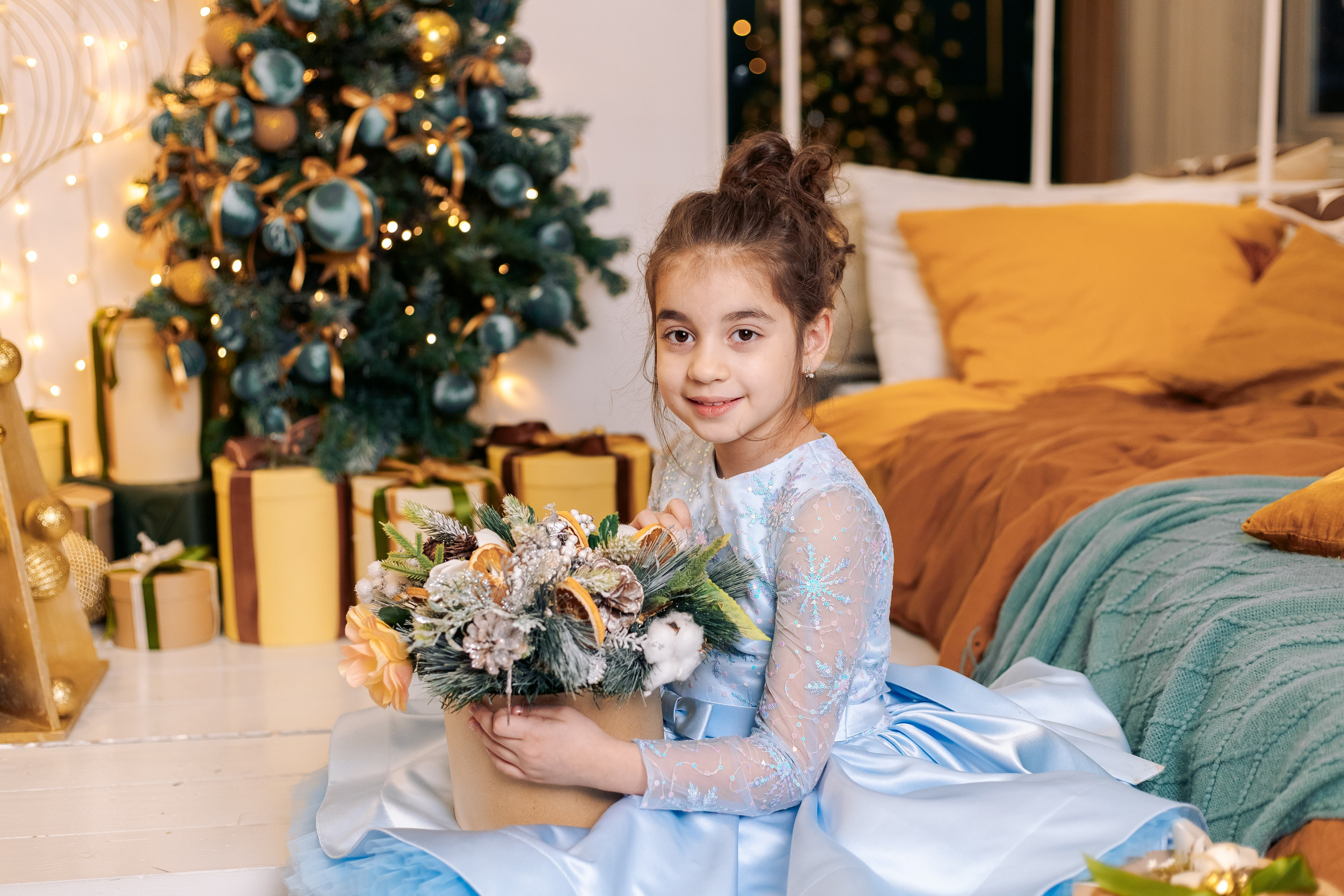 Семейная фотосессия к новому году в фотостудии в Санкт-Петербурге. Фотограф в Санкт-Петербурге, Анна Скворцова