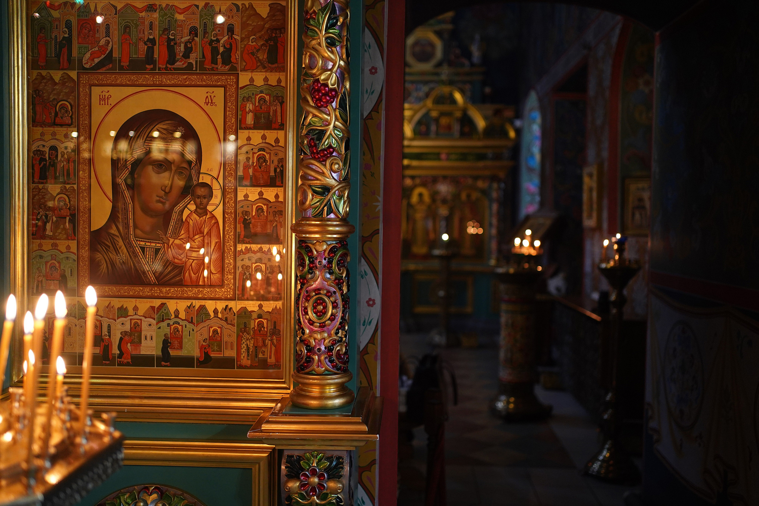 Съемка Таинства Крещения в храме Архангела Михаила в д. Станиславль. Семейный и детский фотограф в Москве Екатерина Офицерова