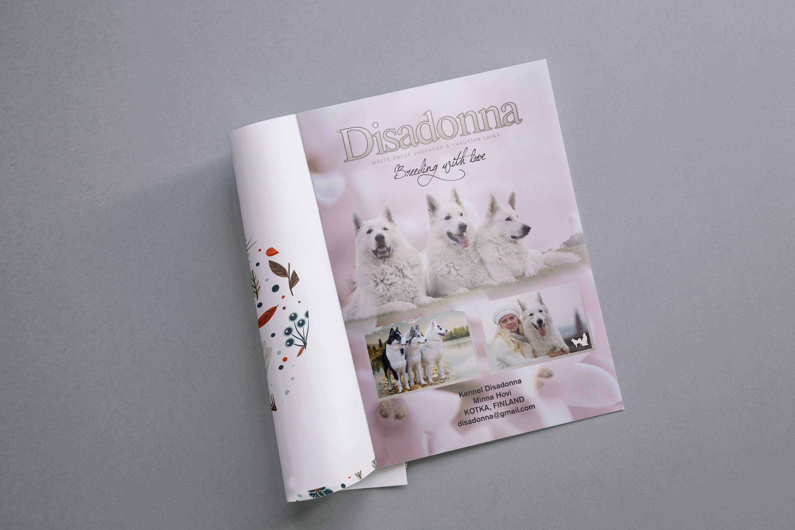 Макет полосы для финского питомника БШО и якутской лайки Disadonna
Формат А4