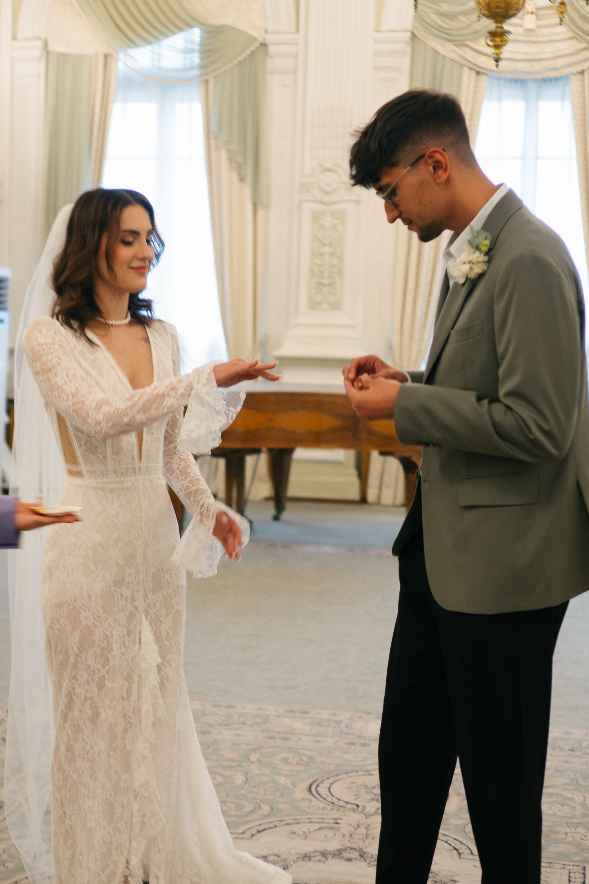 СВАДЕБНАЯ СЬЕМКА В ПЕРВОМ ДВОРЦЕ БРАКОСОЧЕТАНИЯ. Профессиональный фотограф, Санкт-Петербург — Виктория Богомолова