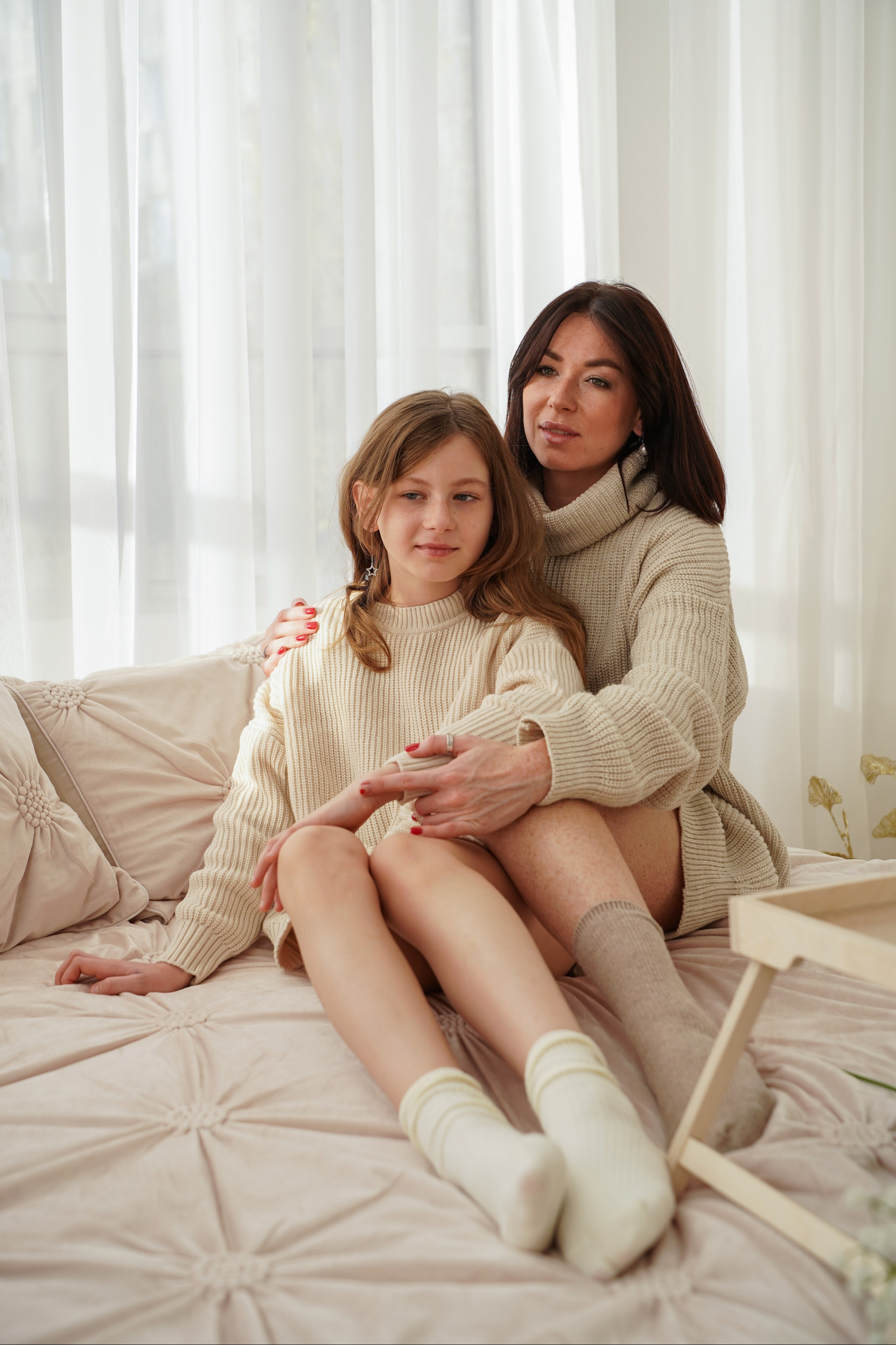 Мама с дочкой в shevapro.studio. Фотограф Москва, визуальный менеджер Дарья Шевченко