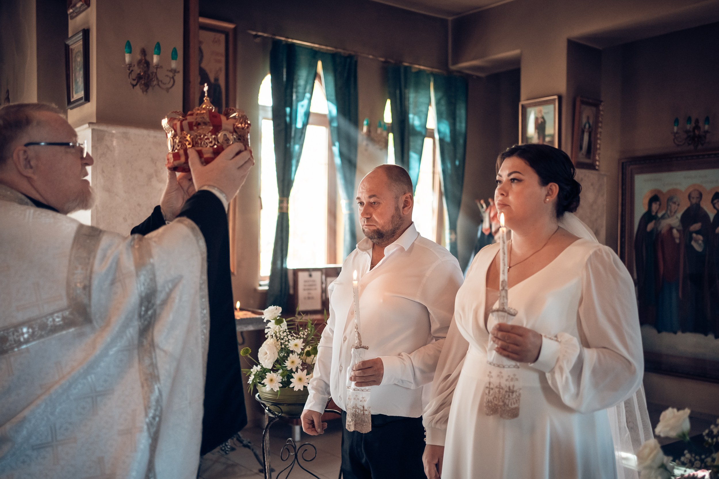 Венчание в храме Прп. Сергия Радонежского с. Орлиное. Церковный фотограф Севастополь