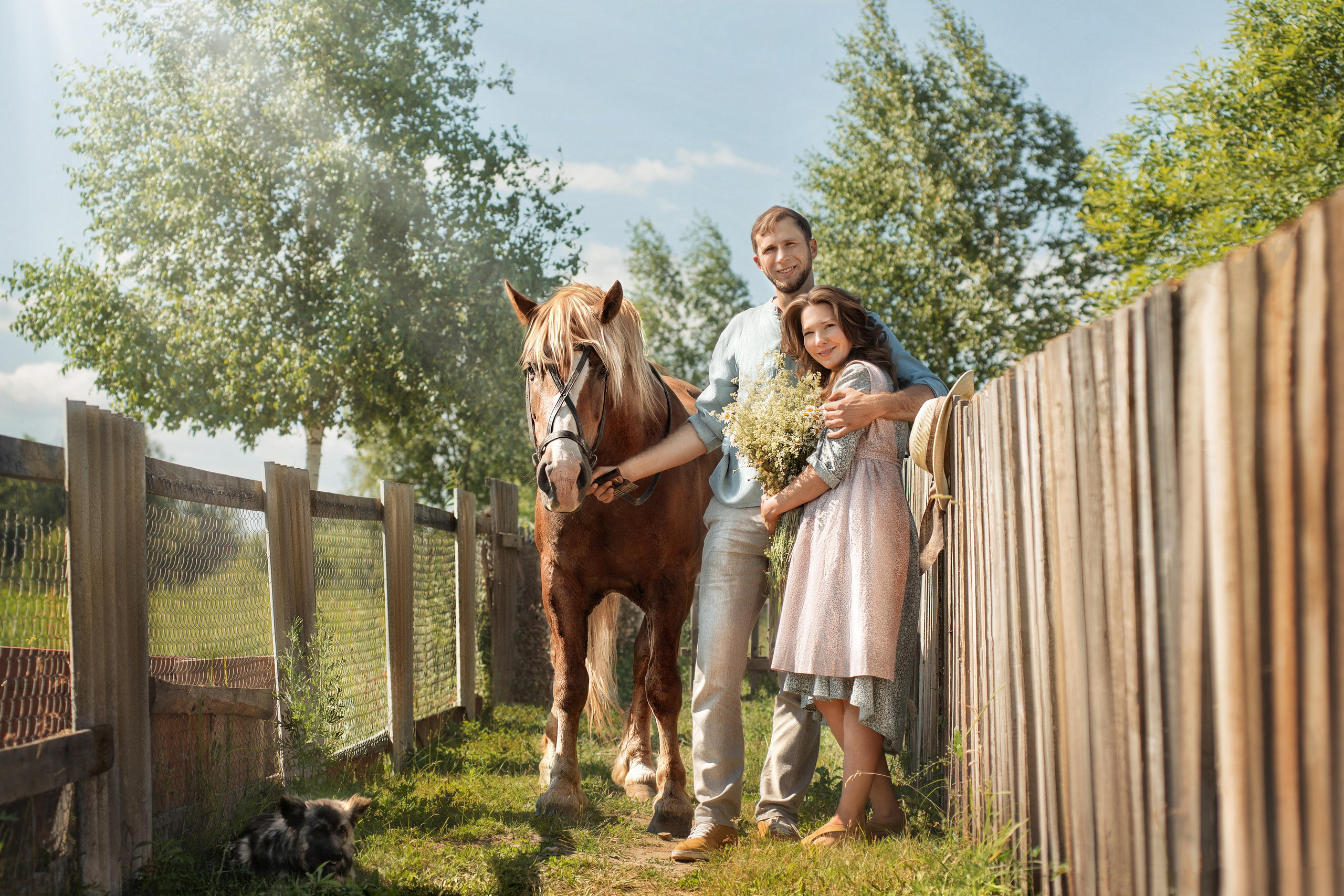 Семейная съемка. Деревня