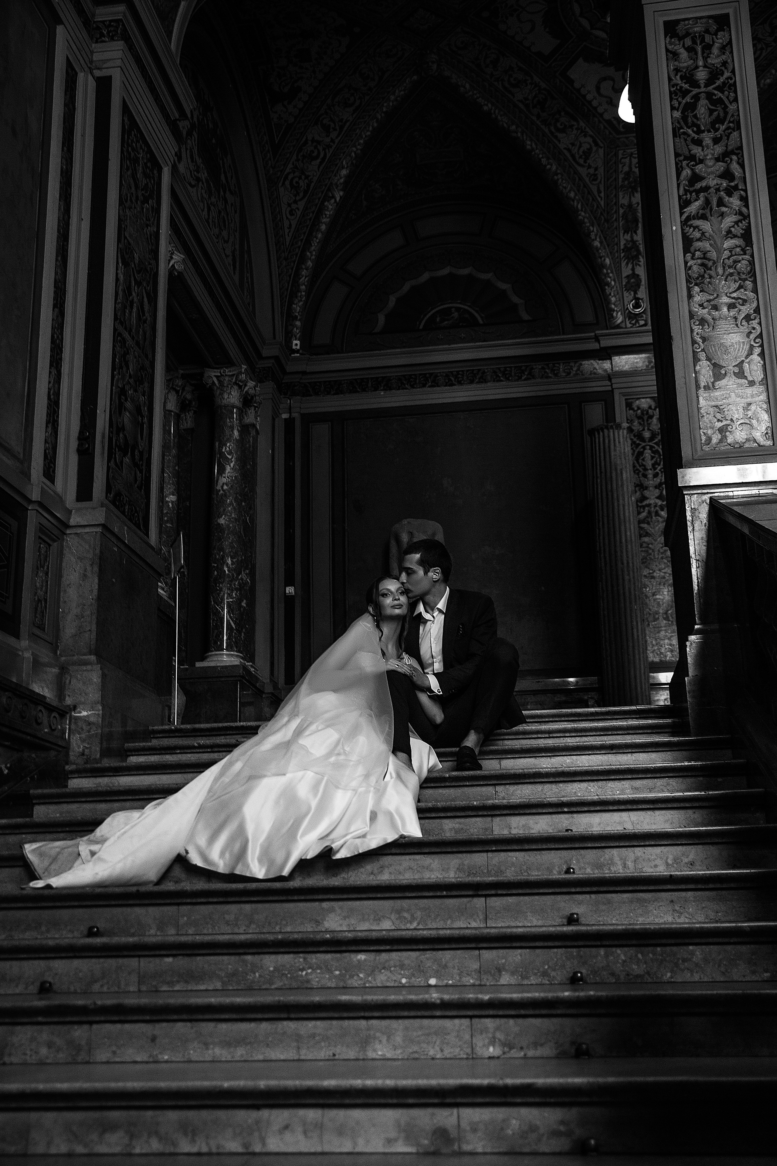 Свадебная в академии Штиглица. Свадебный фотограф Санкт-Петербург  Москва