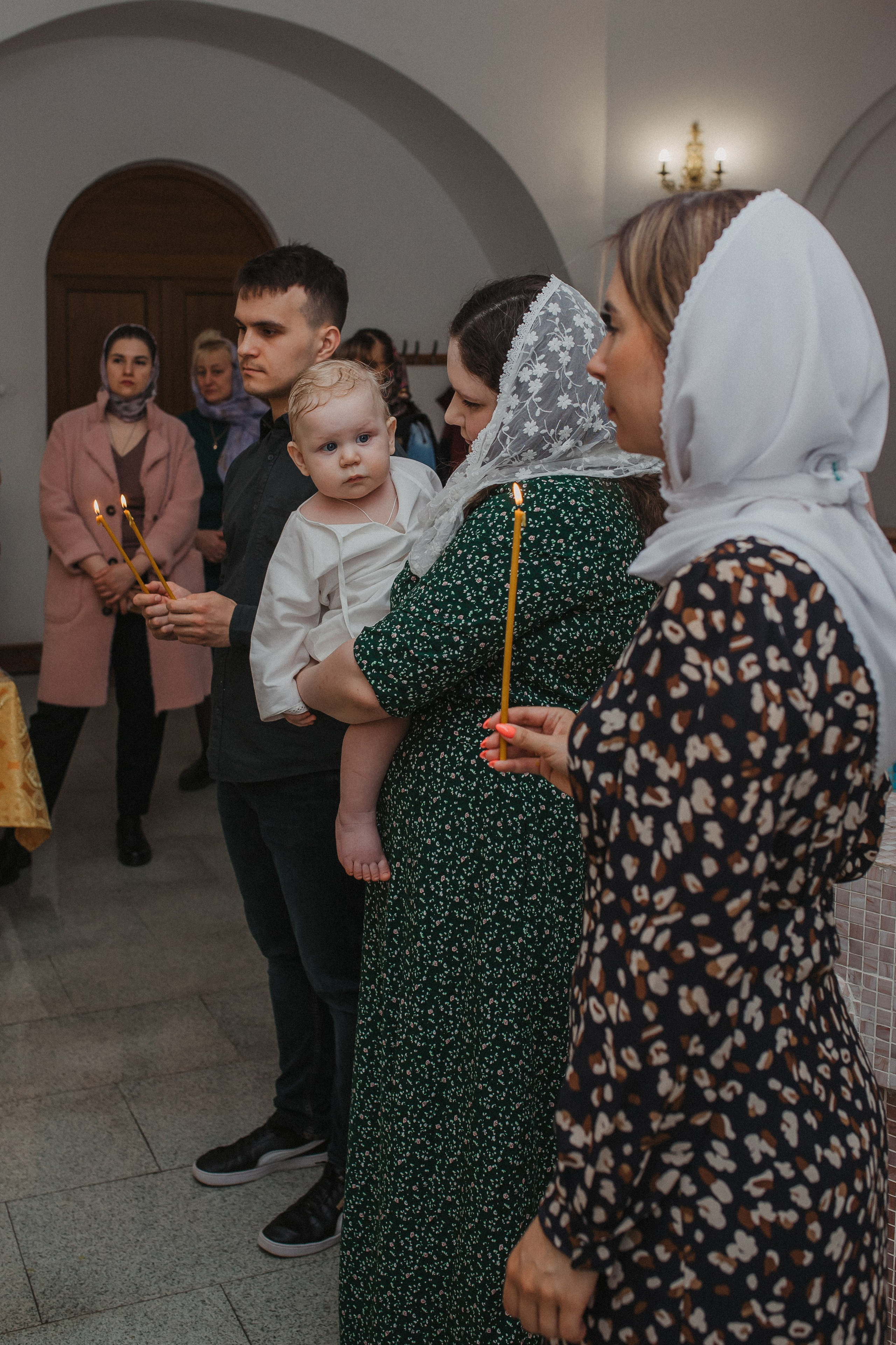 Крещение Матвей. Семейный и домашний фотограф в Москве и МО Королева Валерия