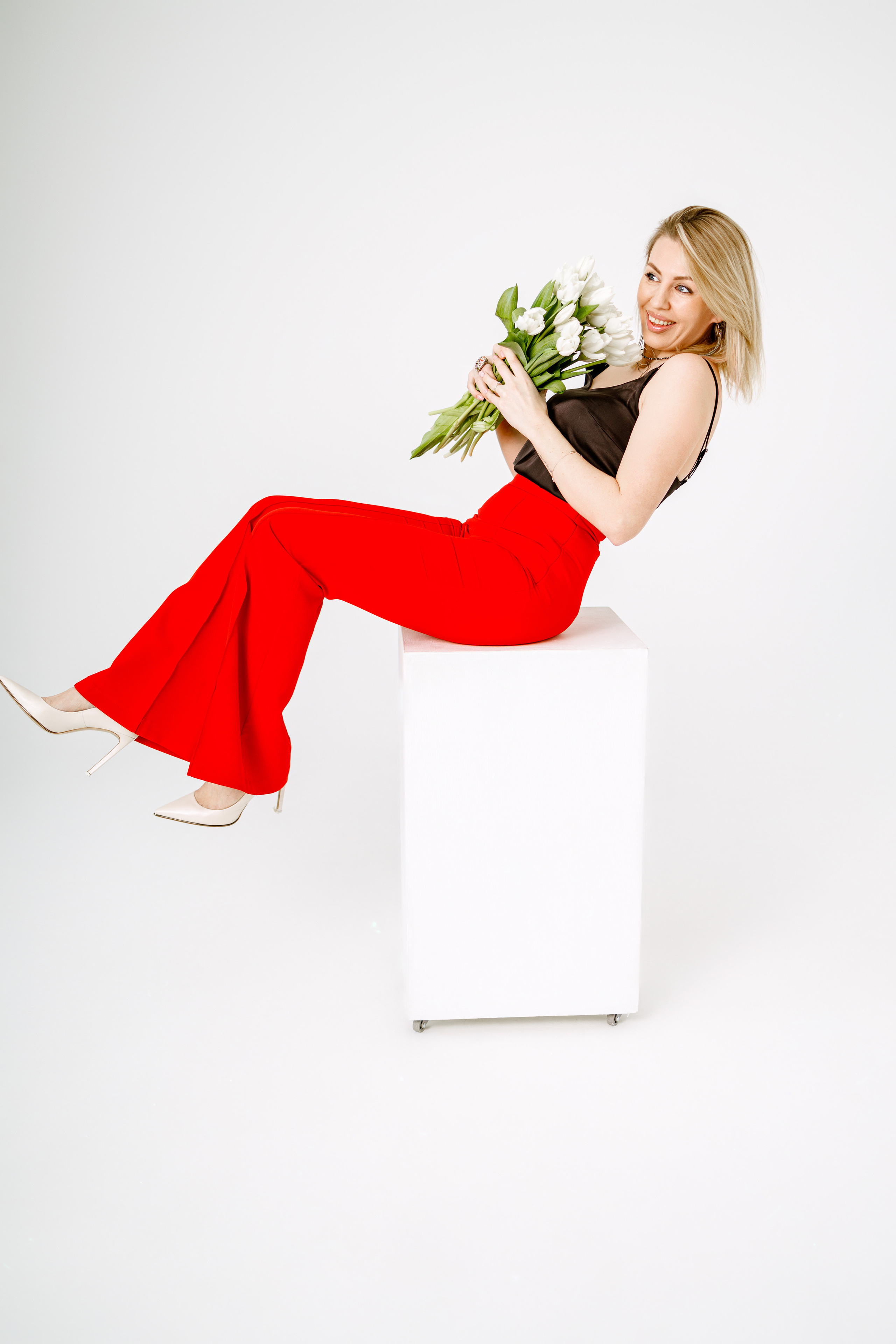 Съемка с тюльпанами. Фотограф Виктория Бурова