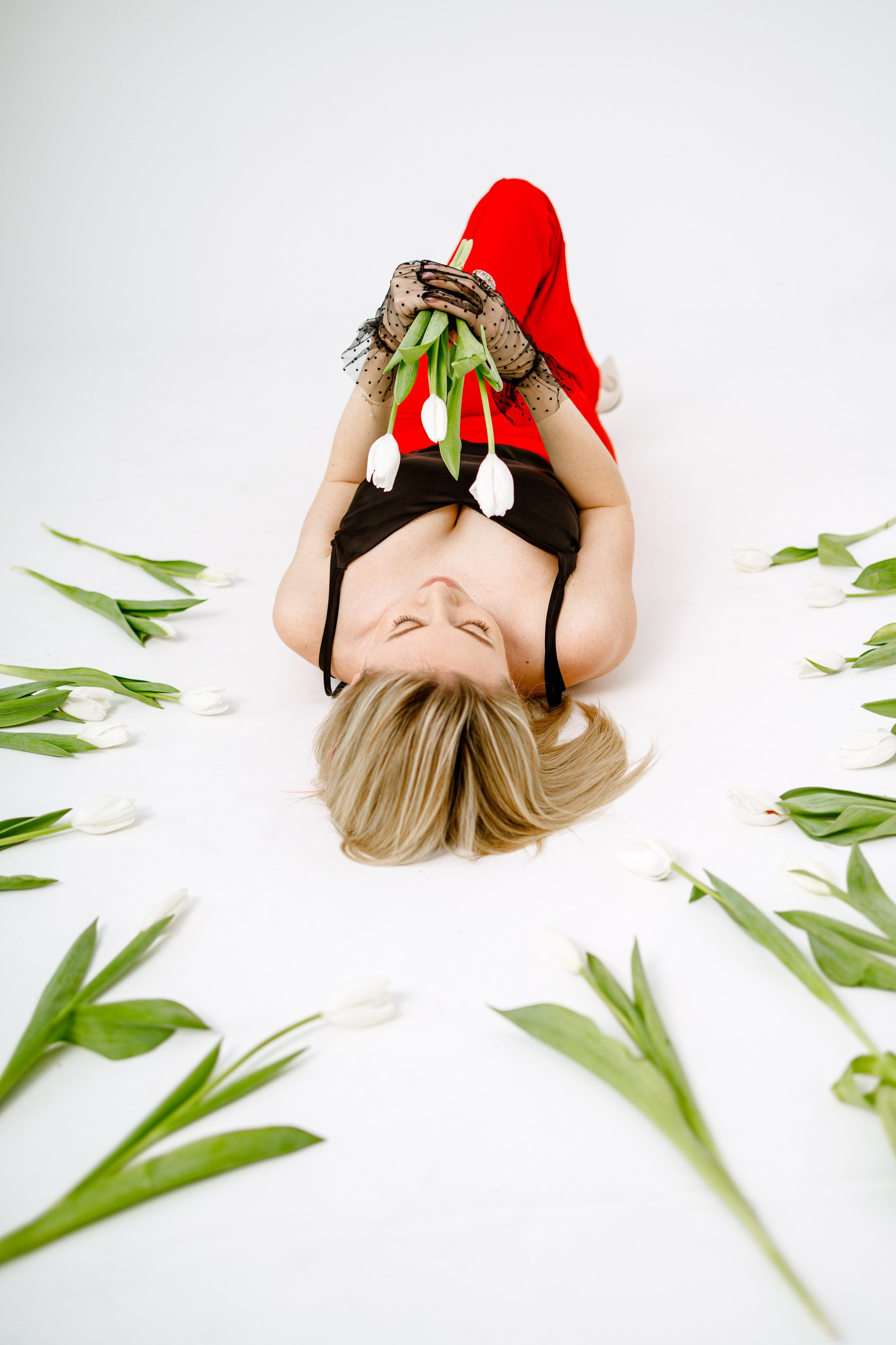 Съемка с тюльпанами. Фотограф Виктория Бурова