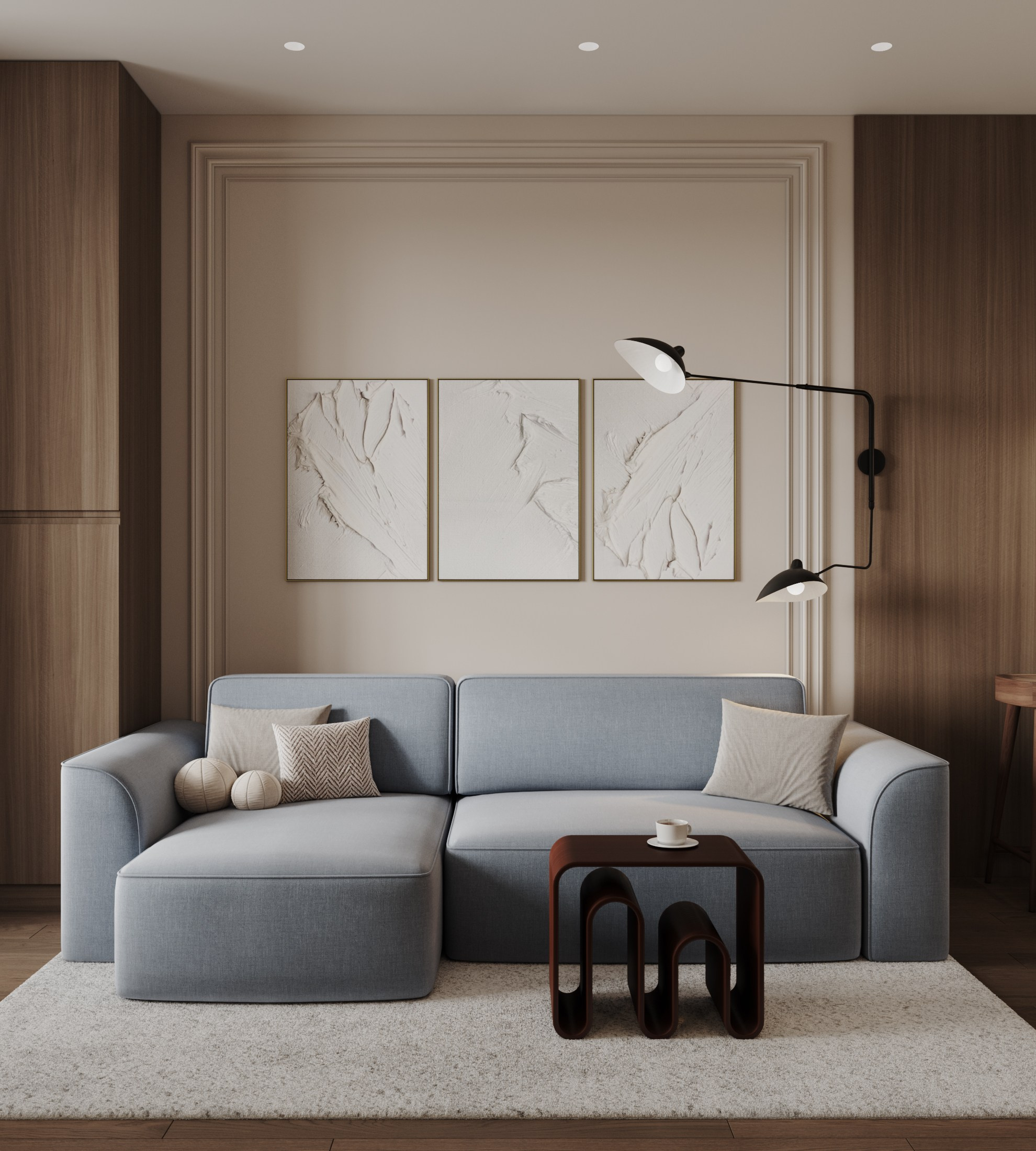 Ледяной голубой. Дизайнер интерьера Екатерина Медведева ТУЛА| МОСКВА