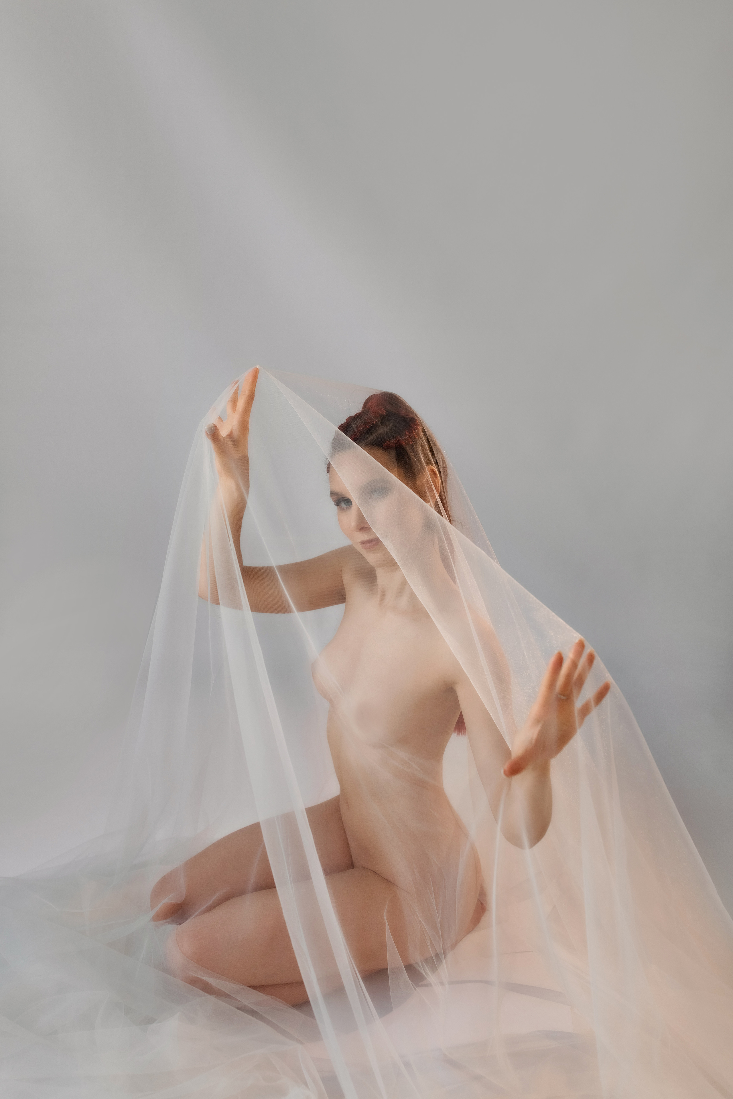 Девушка с фатином в студии Пермь