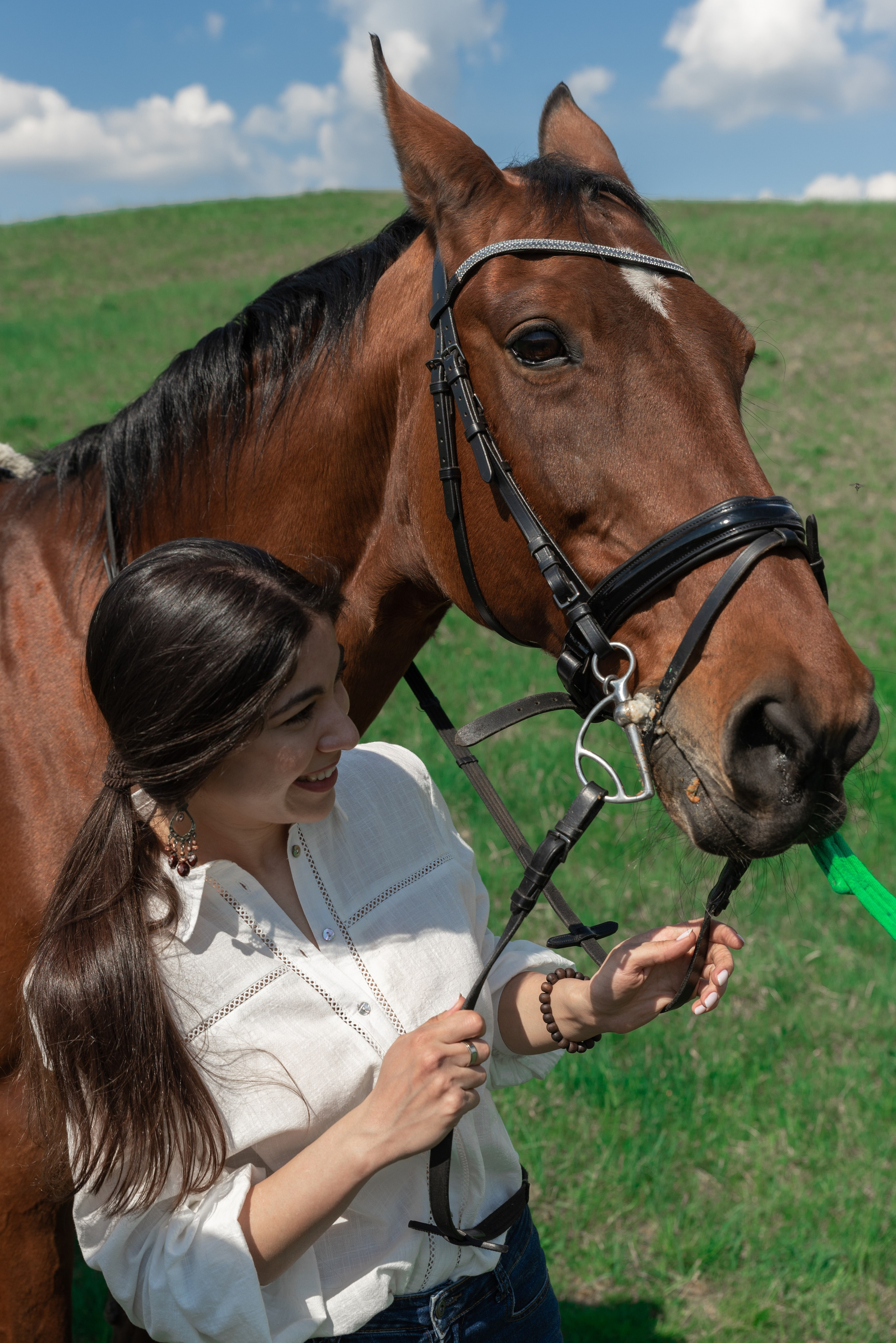 Кристина и конь Неон. Фотограф в Санкт-Петербурге Виктор Кудряшов